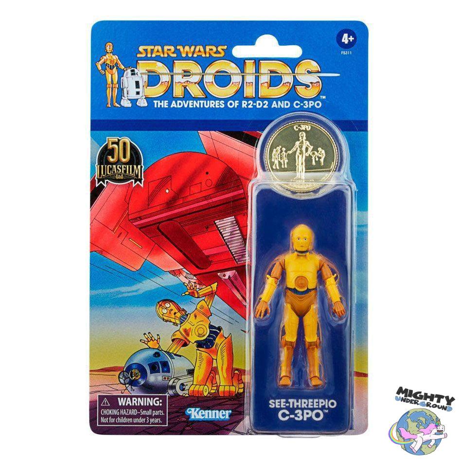 Star Wars Vintage Collection: See-Threepio (C-3PO, Droids) - 10 cm-Actionfiguren-Hasbro-Mighty Underground