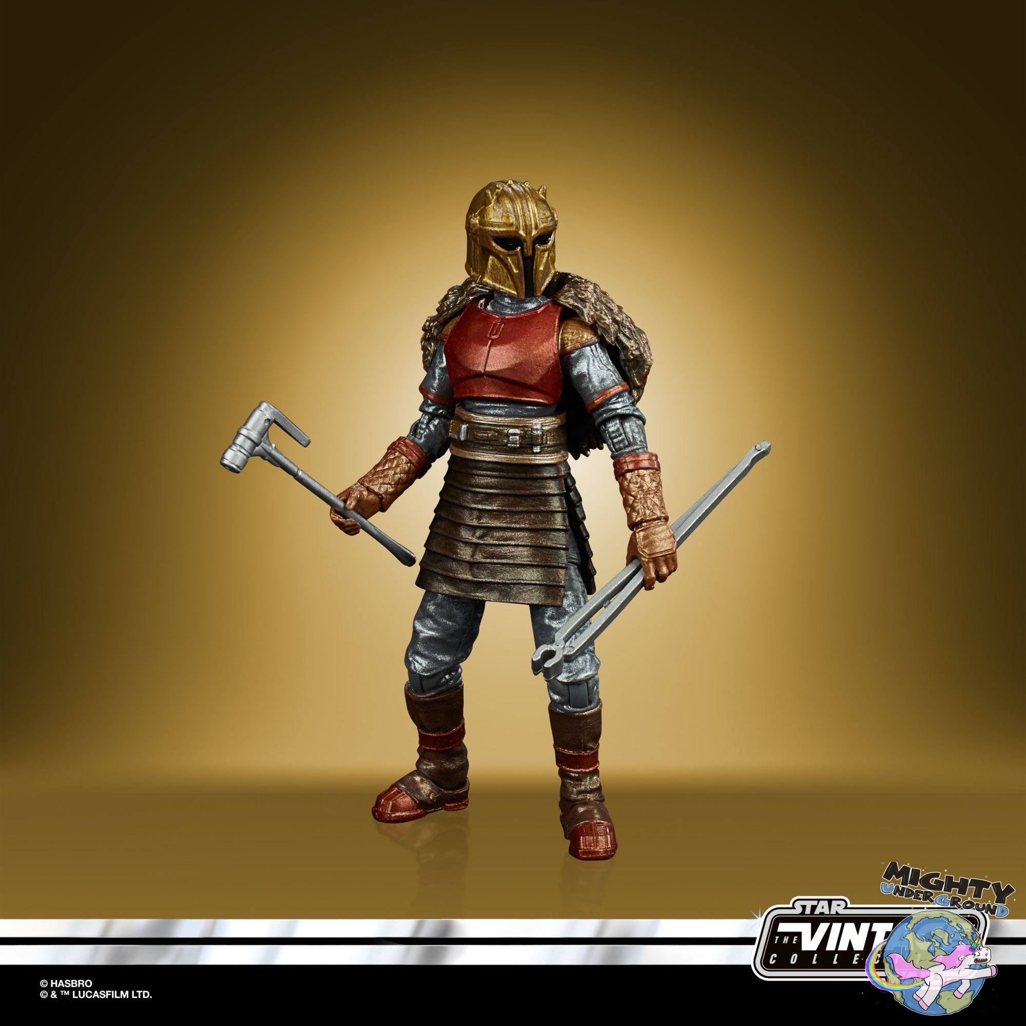Star Wars Vintage Collection: The Armorer (The Mandalorian, Carbonized) - 10 cm-Actionfiguren-Hasbro-Mighty Underground