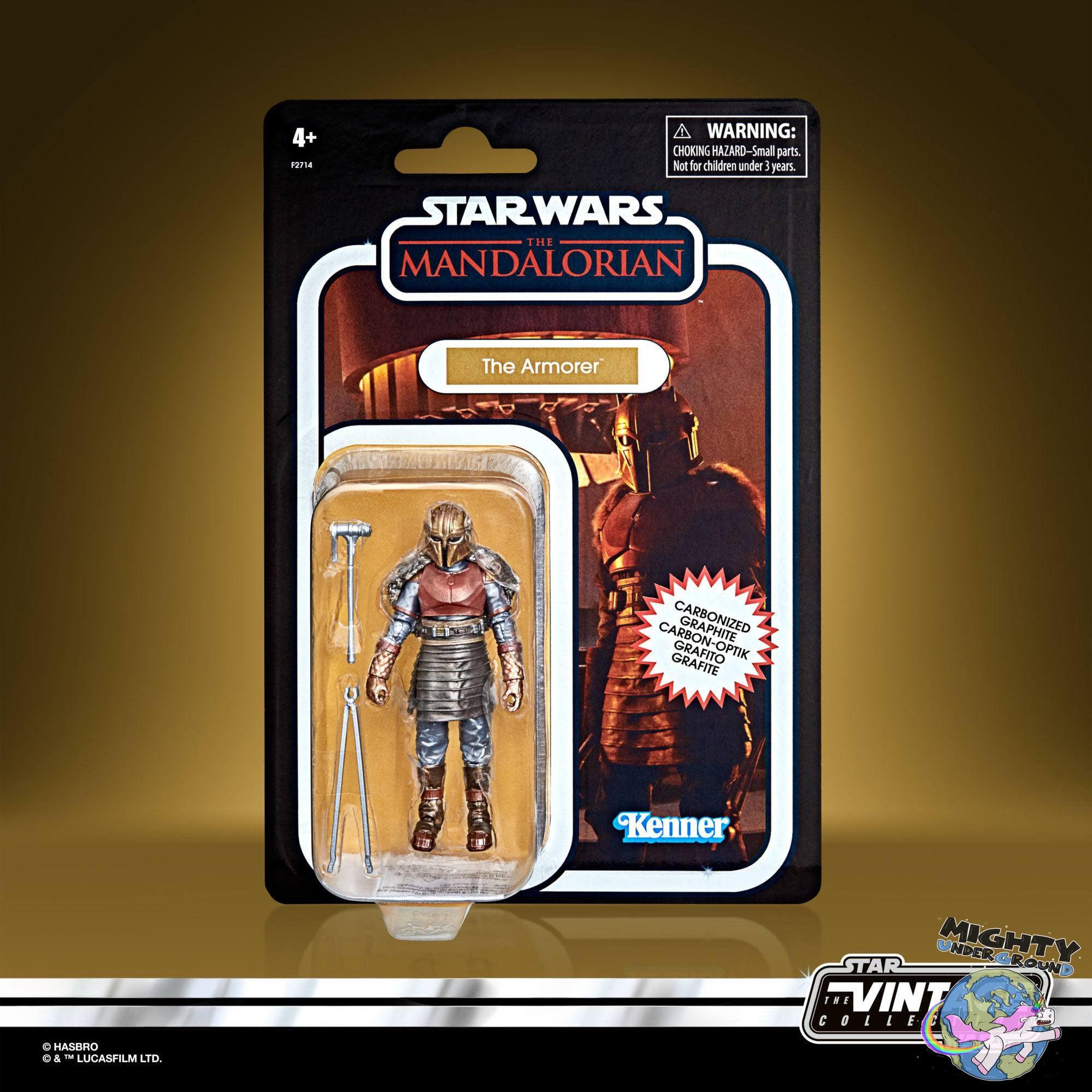 Star Wars Vintage Collection: The Armorer (The Mandalorian, Carbonized) - 10 cm-Actionfiguren-Hasbro-Mighty Underground