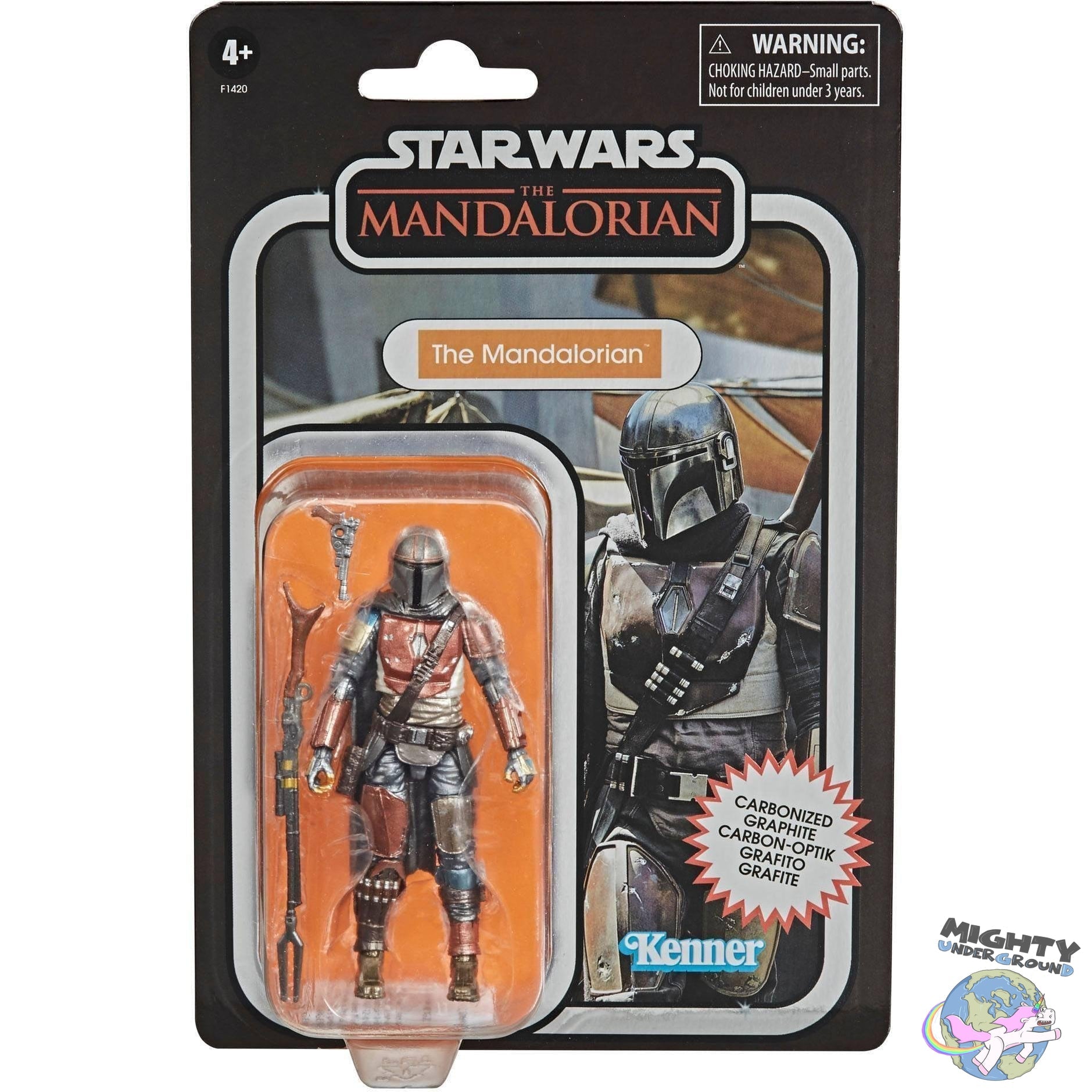 Star Wars Vintage Collection: The Mandalorian (Carbonized) 10 cm-Actionfiguren-Hasbro-mighty-underground