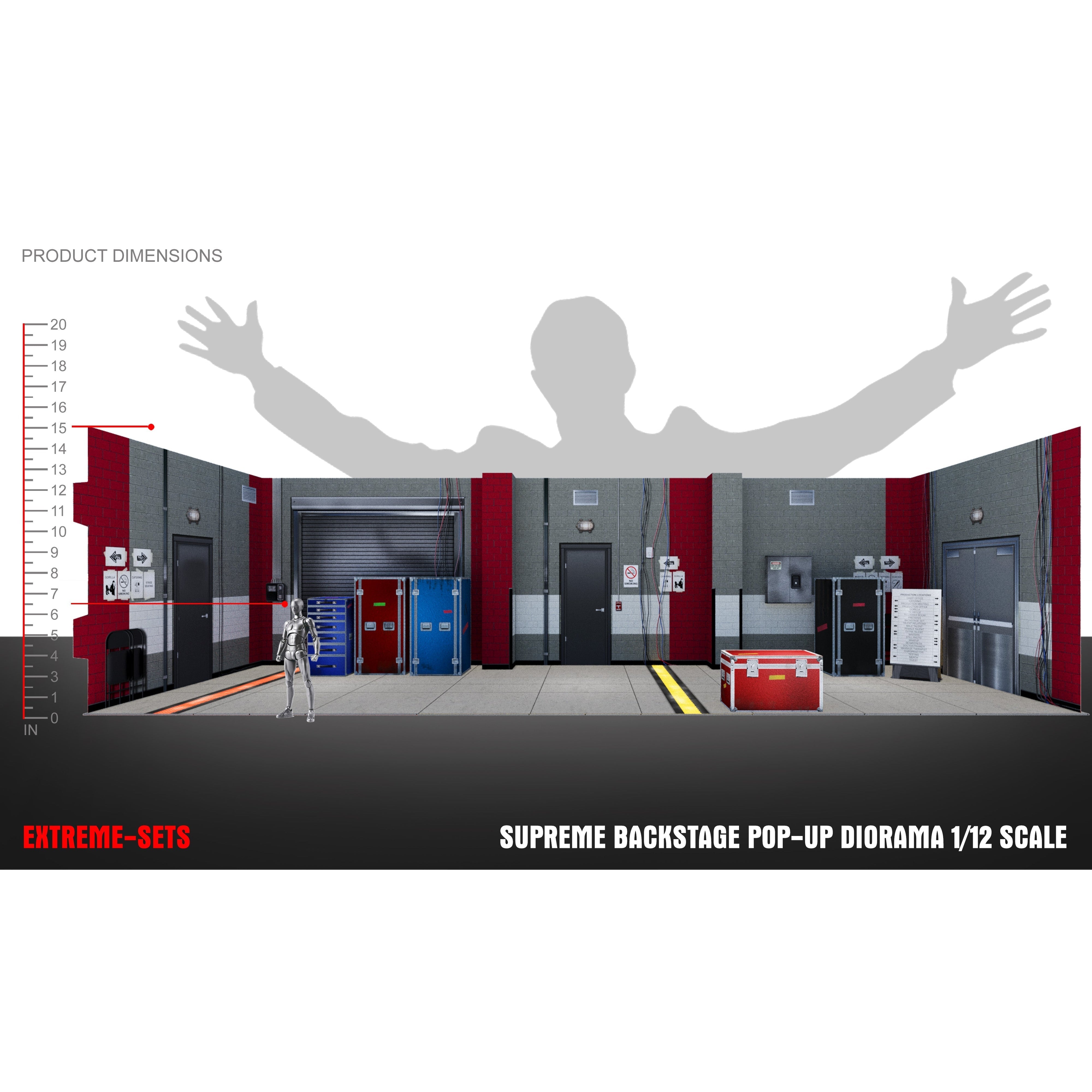 Supreme Backstage Pop-Up - Diorama - 1/12-Actionfiguren-Extreme Sets-Mighty Underground