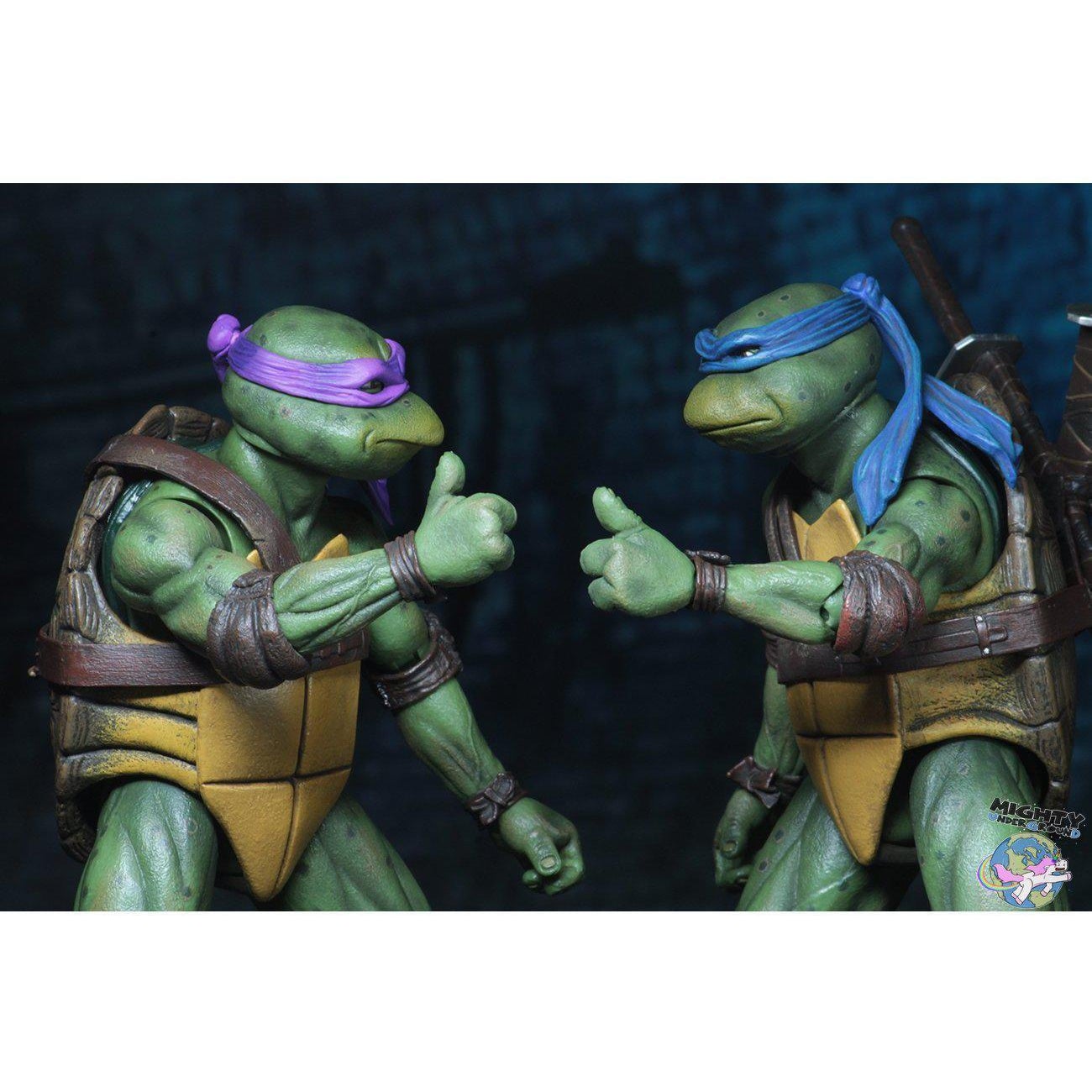 TMNT (1990 Movie): Leonardo, Raphael, Michelangelo, Donatello 4-Set-Actionfiguren-NECA-mighty-underground