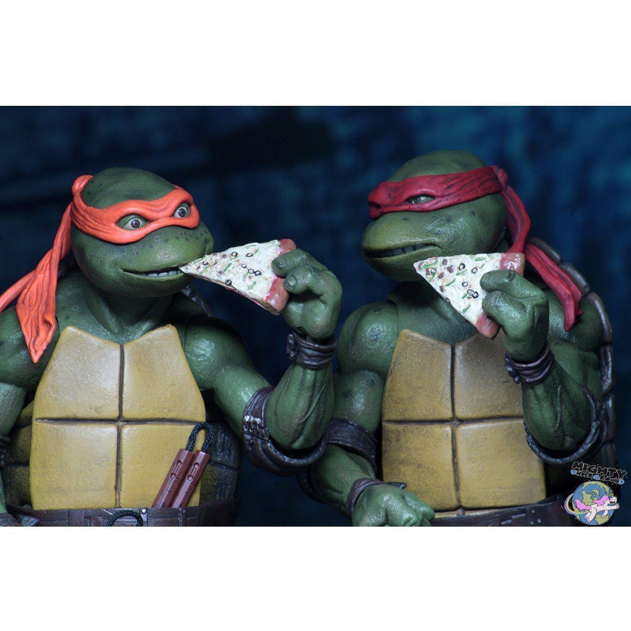 TMNT (1990 Movie): Leonardo, Raphael, Michelangelo, Donatello 4-Set-Actionfiguren-NECA-mighty-underground