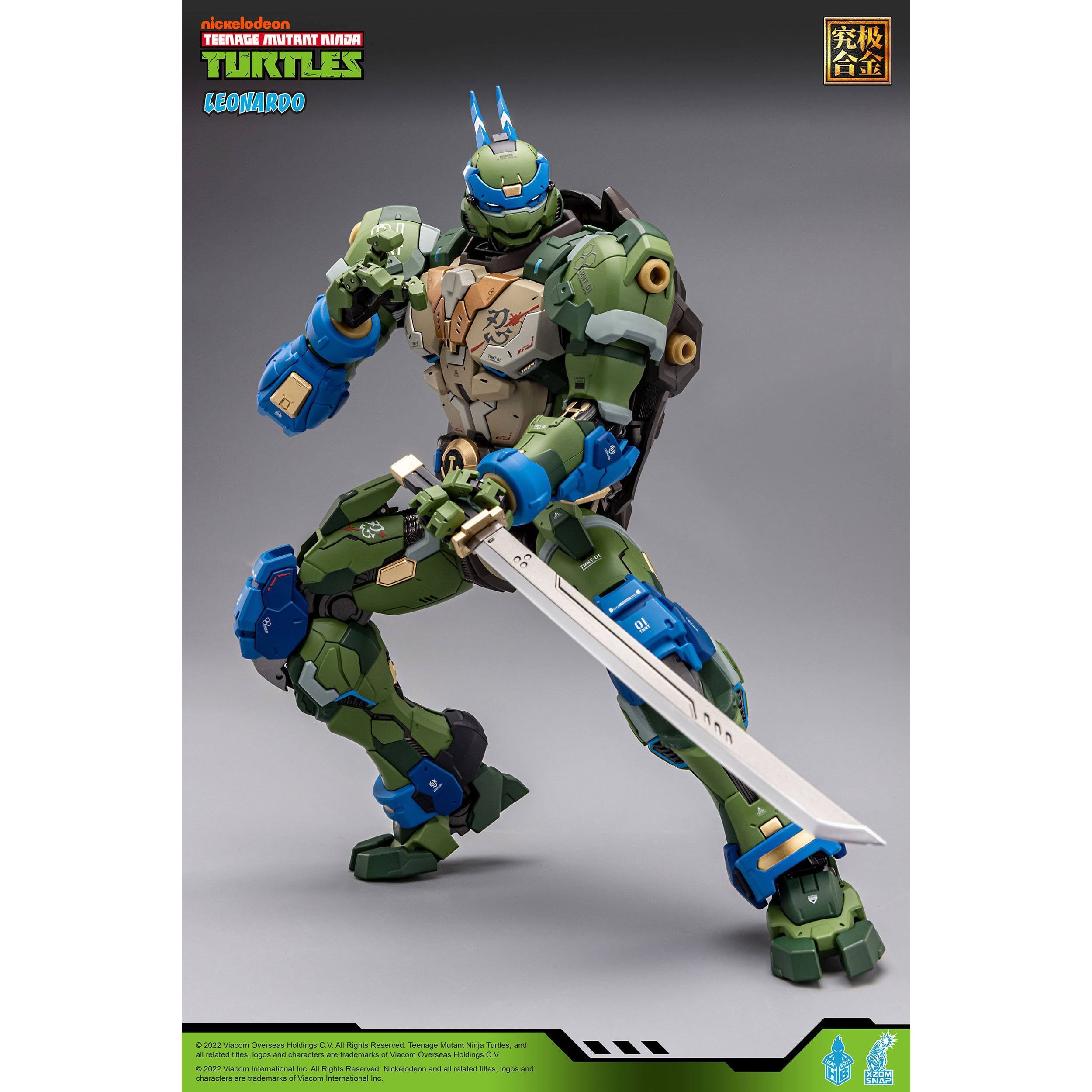 TMNT: Alloy Leonardo - 23 cm-Actionfiguren-Heat Boys-Mighty Underground