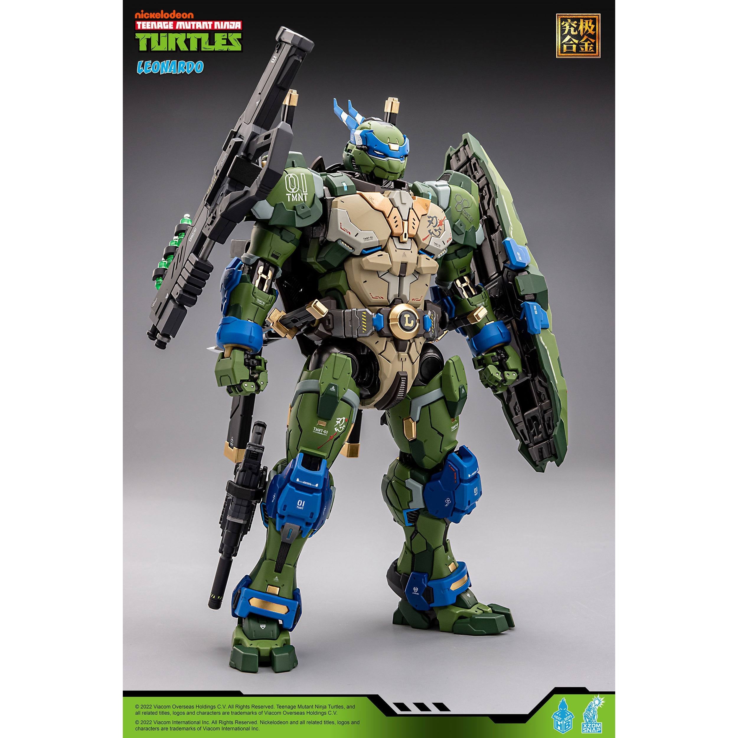 TMNT: Alloy Leonardo - 23 cm-Actionfiguren-Heat Boys-Mighty Underground