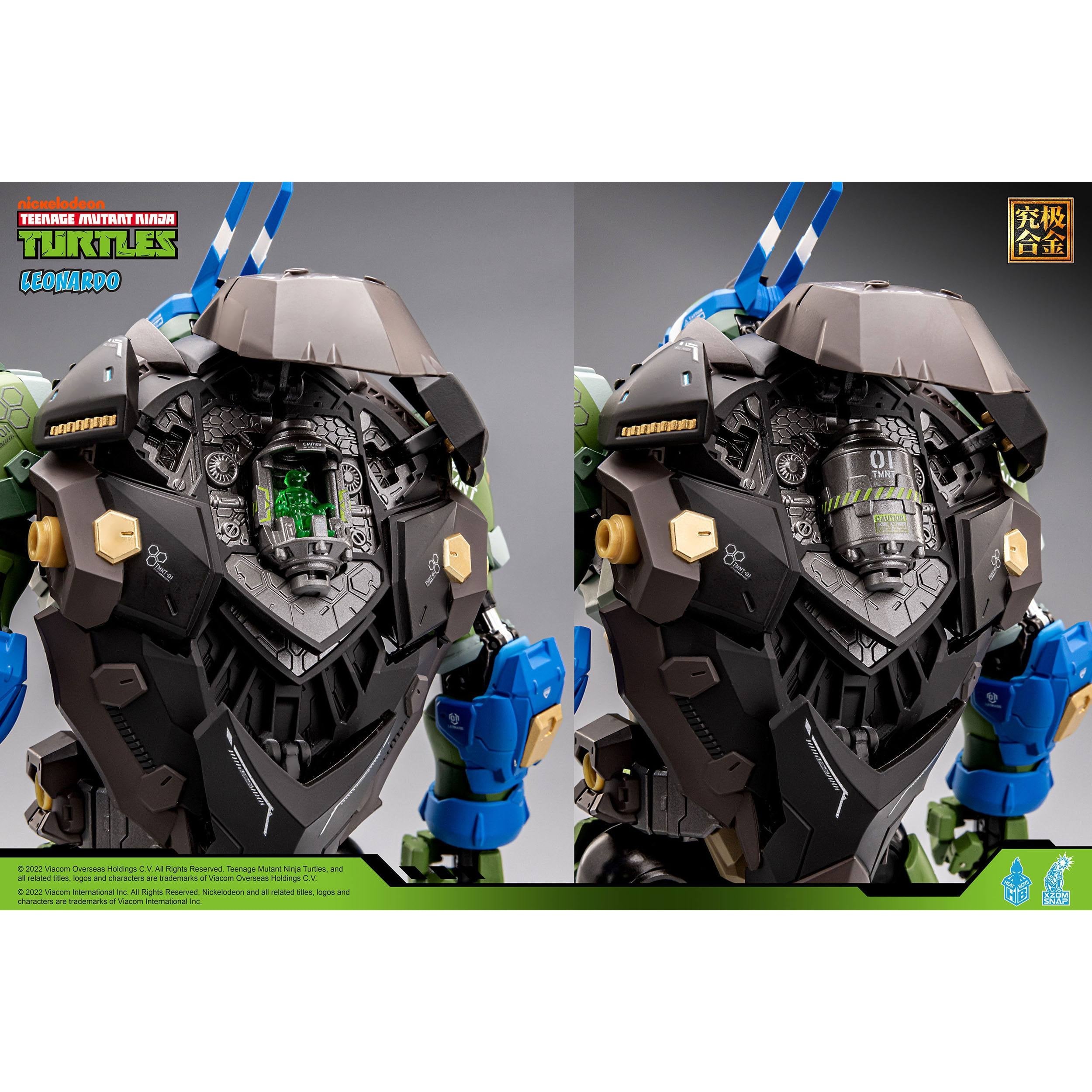 TMNT: Alloy Leonardo - 23 cm-Actionfiguren-Heat Boys-Mighty Underground