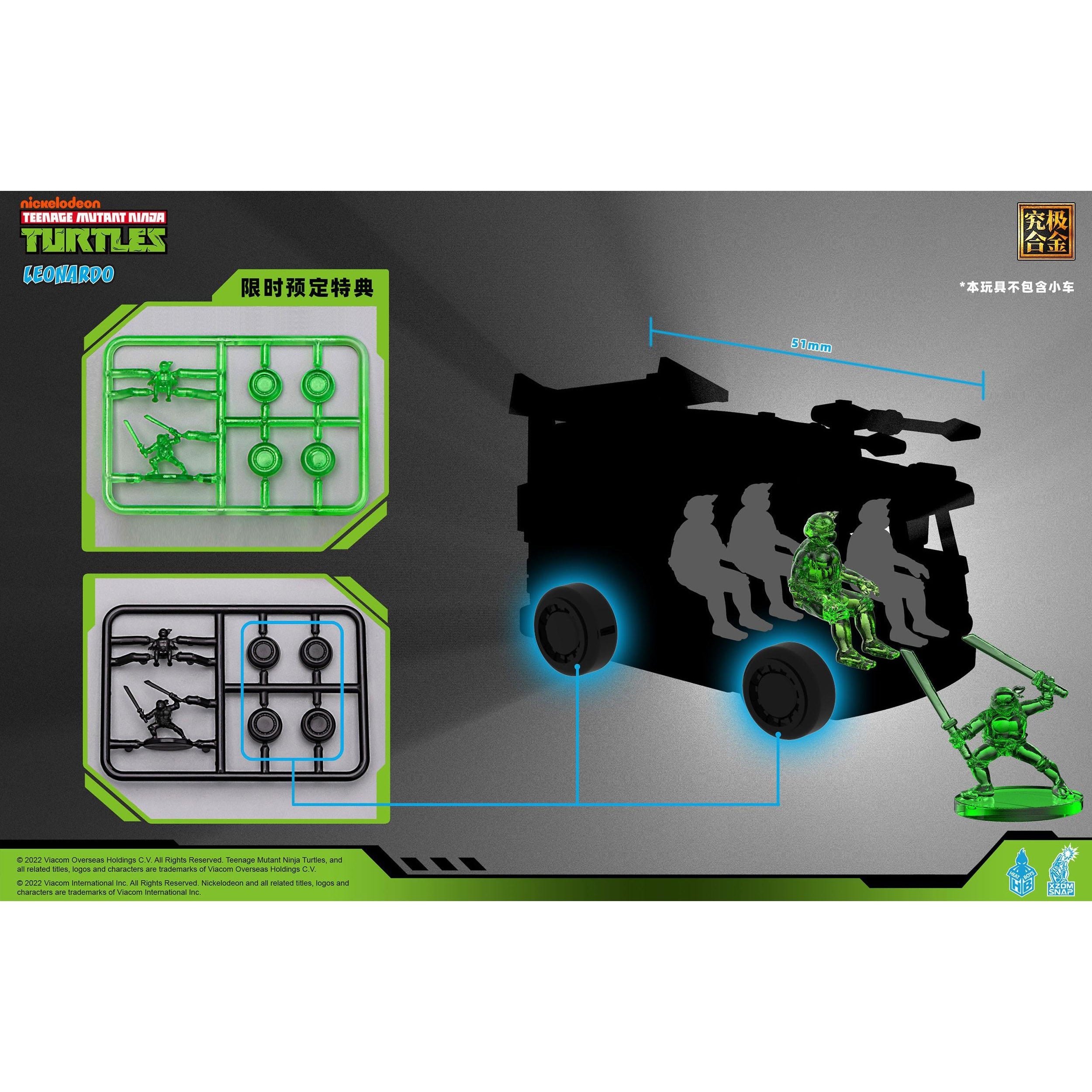 TMNT: Alloy Leonardo - 23 cm-Actionfiguren-Heat Boys-Mighty Underground