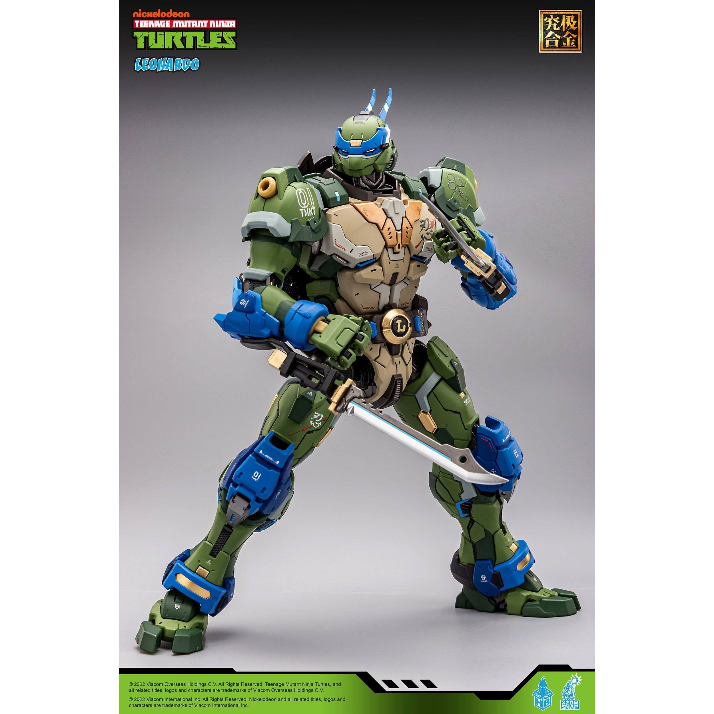 TMNT: Alloy Leonardo - 23 cm-Actionfiguren-Heat Boys-Mighty Underground