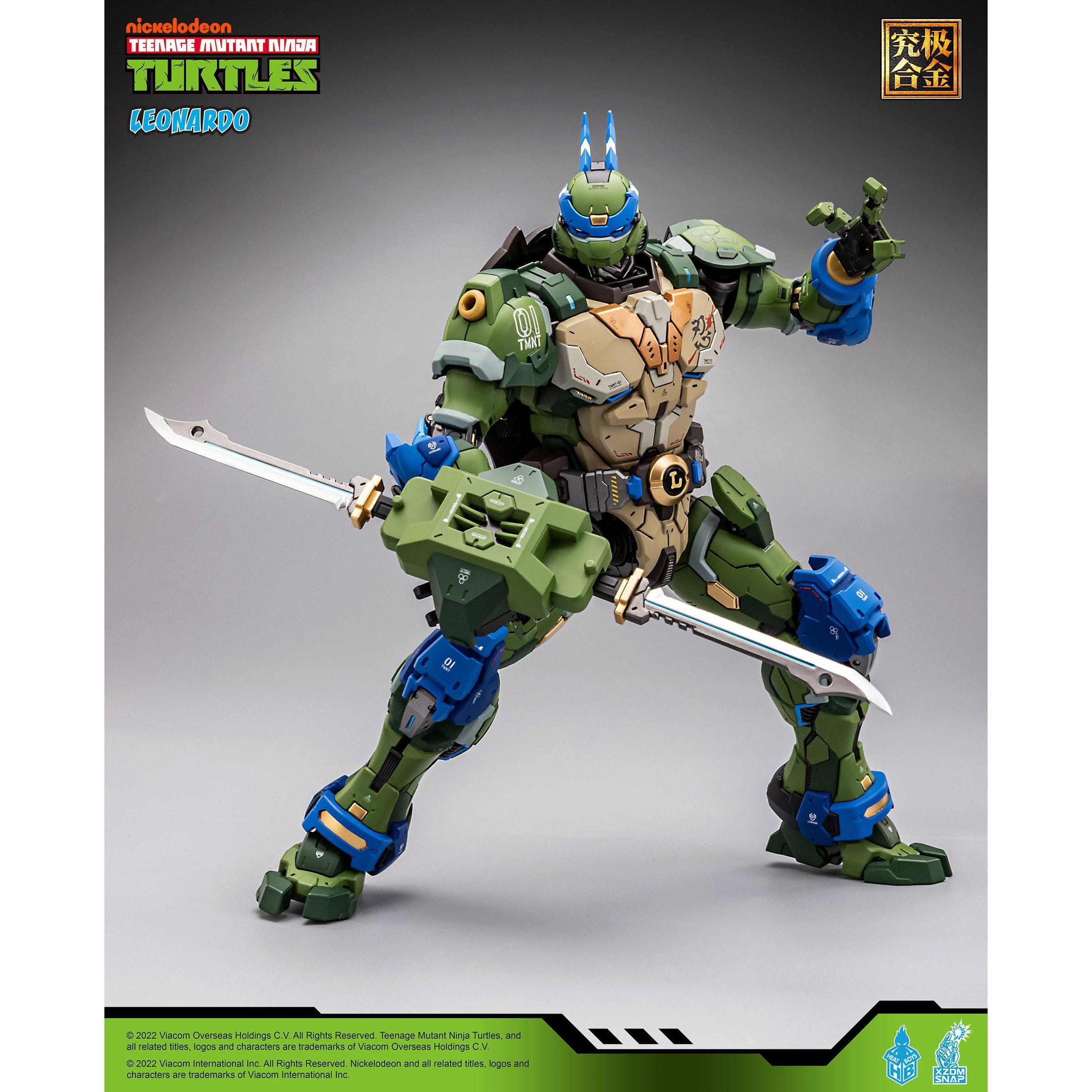 TMNT: Alloy Leonardo - 23 cm-Actionfiguren-Heat Boys-Mighty Underground
