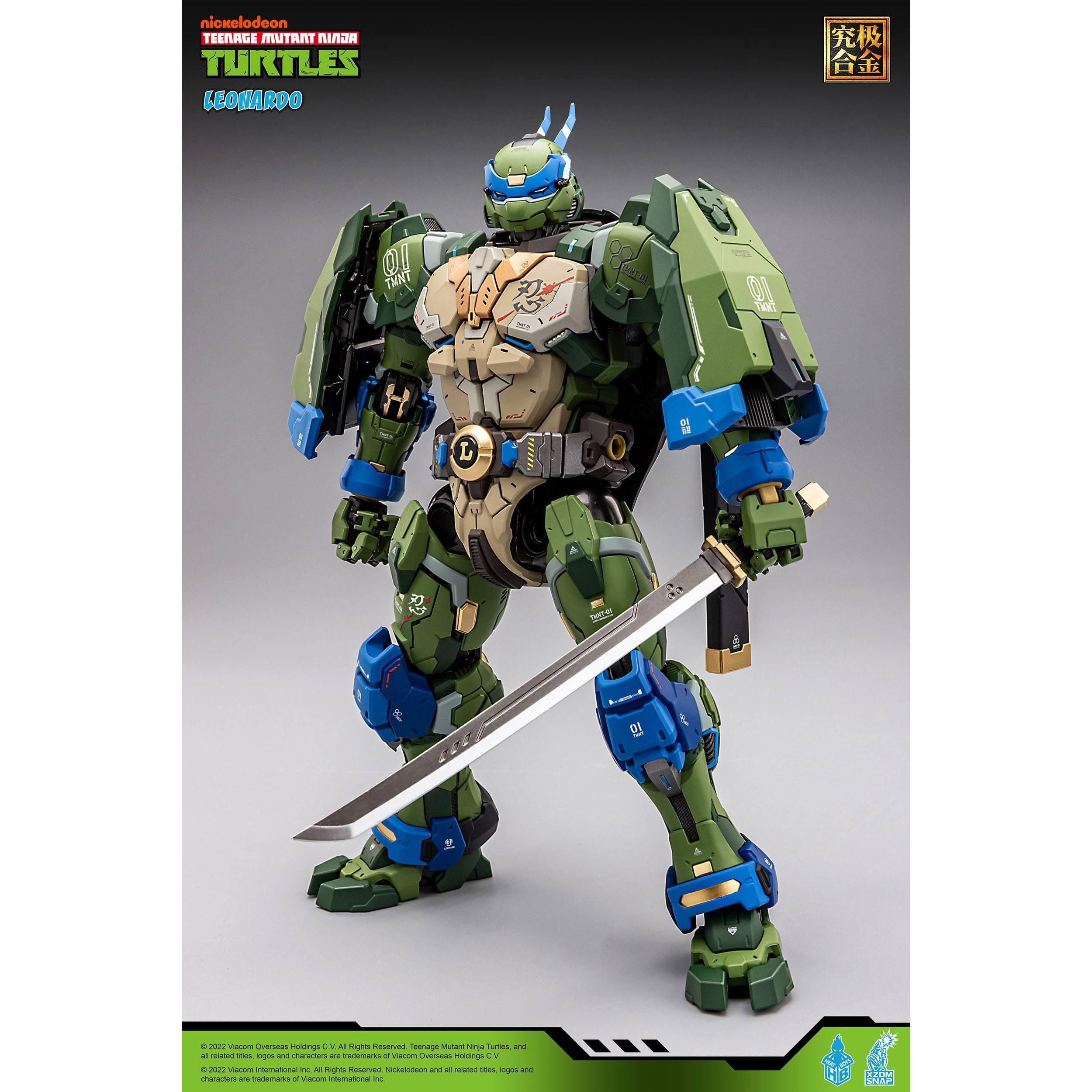 TMNT: Alloy Leonardo - 23 cm-Actionfiguren-Heat Boys-Mighty Underground