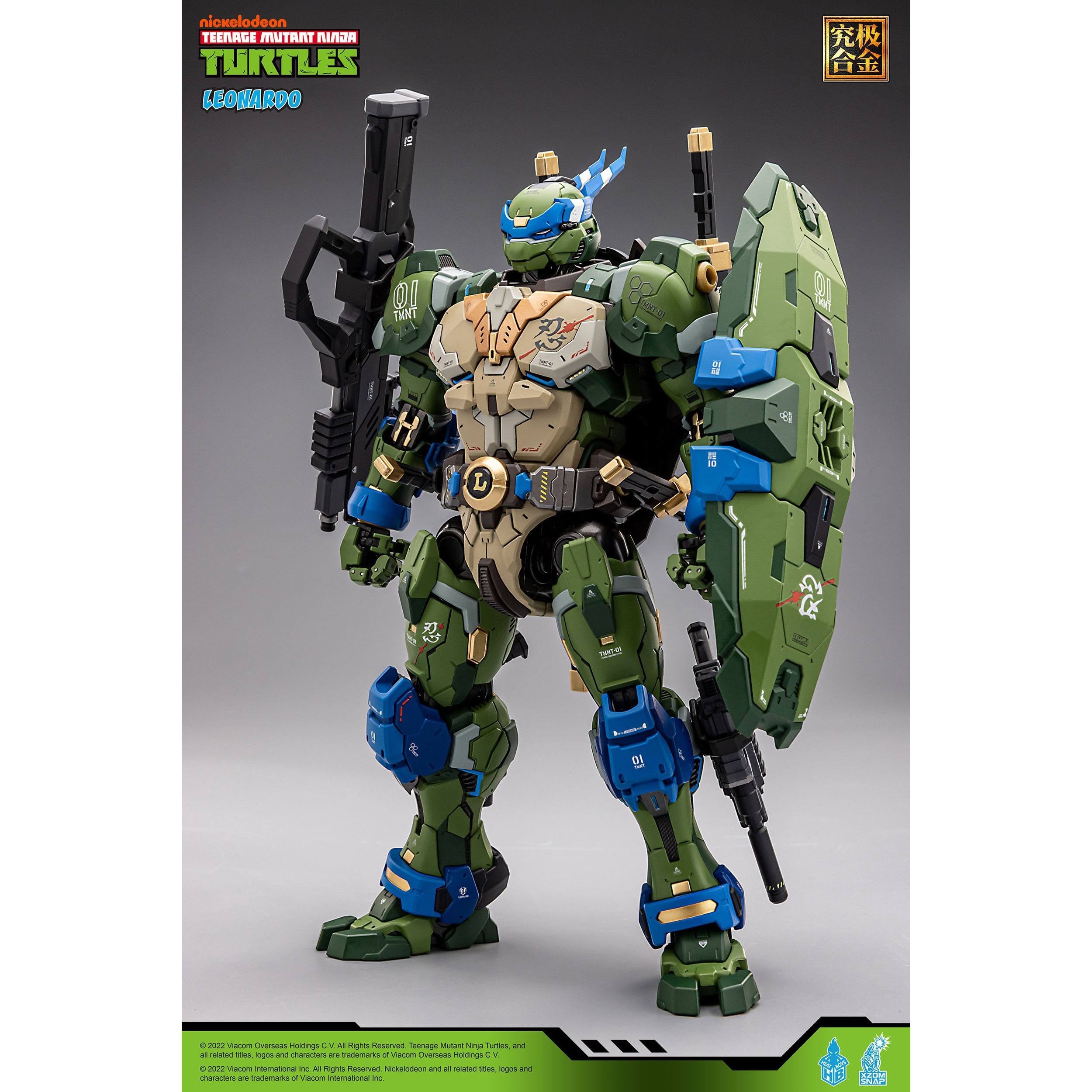 TMNT: Alloy Leonardo - 23 cm-Actionfiguren-Heat Boys-Mighty Underground