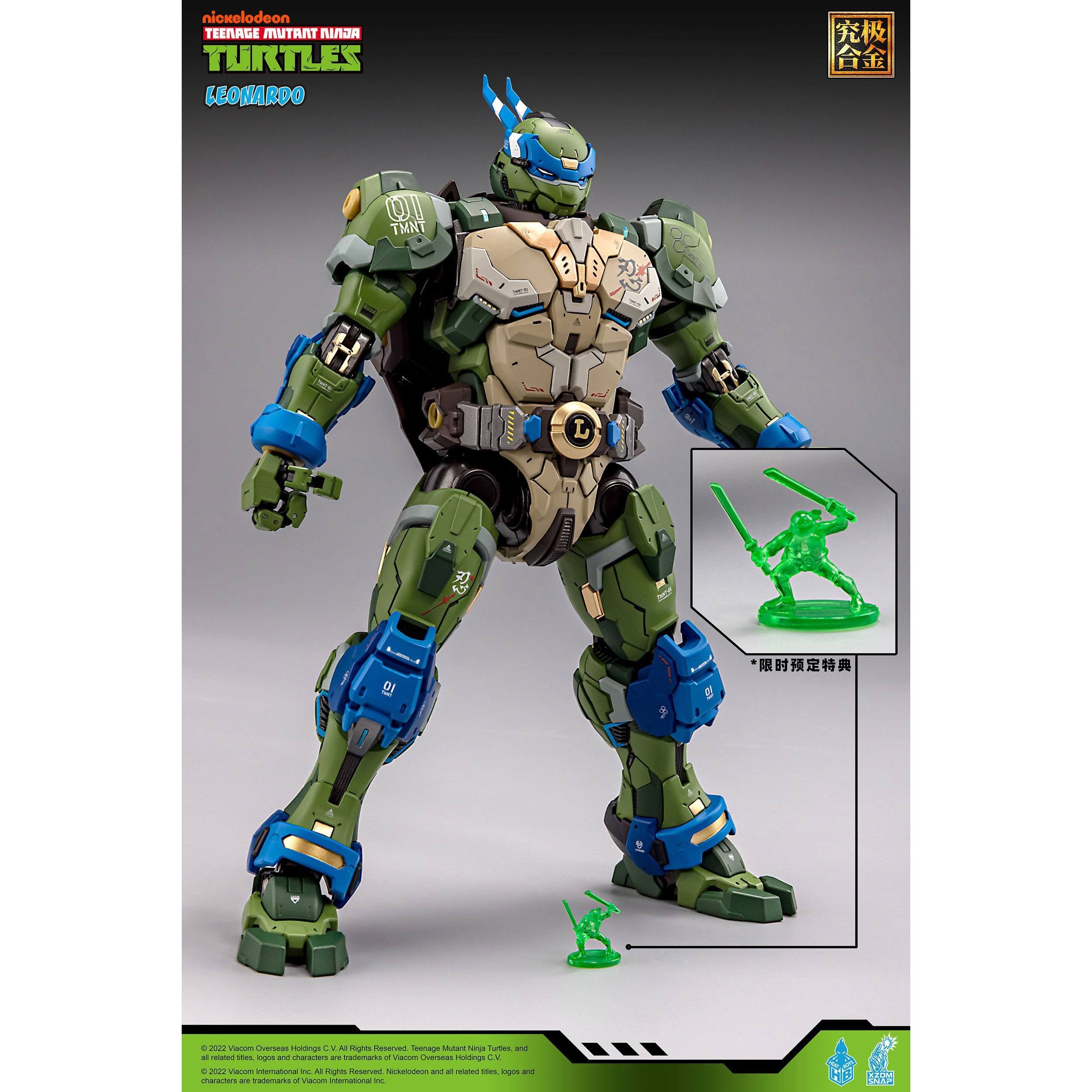 TMNT: Alloy Leonardo - 23 cm-Actionfiguren-Heat Boys-Mighty Underground