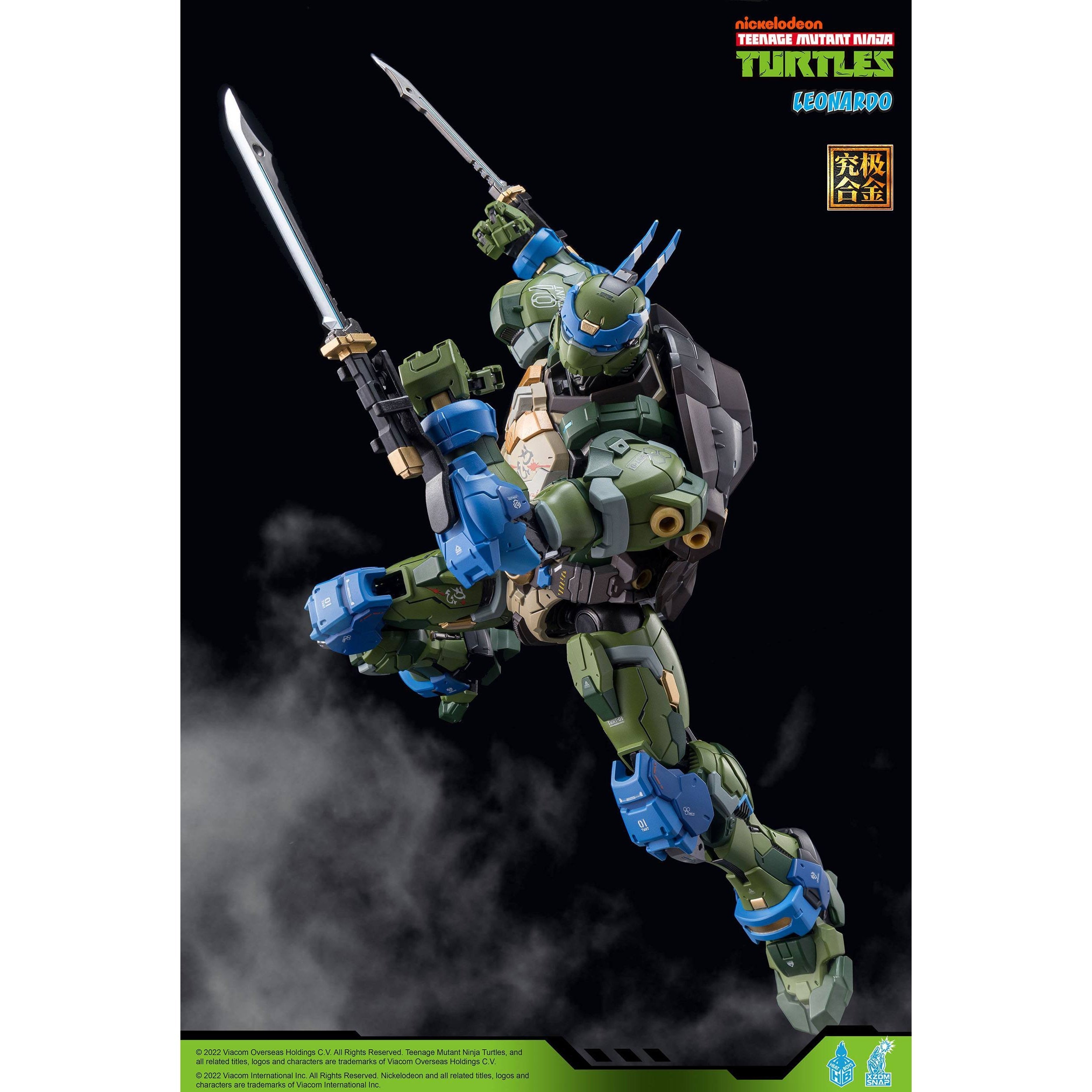 TMNT: Alloy Leonardo - 23 cm-Actionfiguren-Heat Boys-Mighty Underground