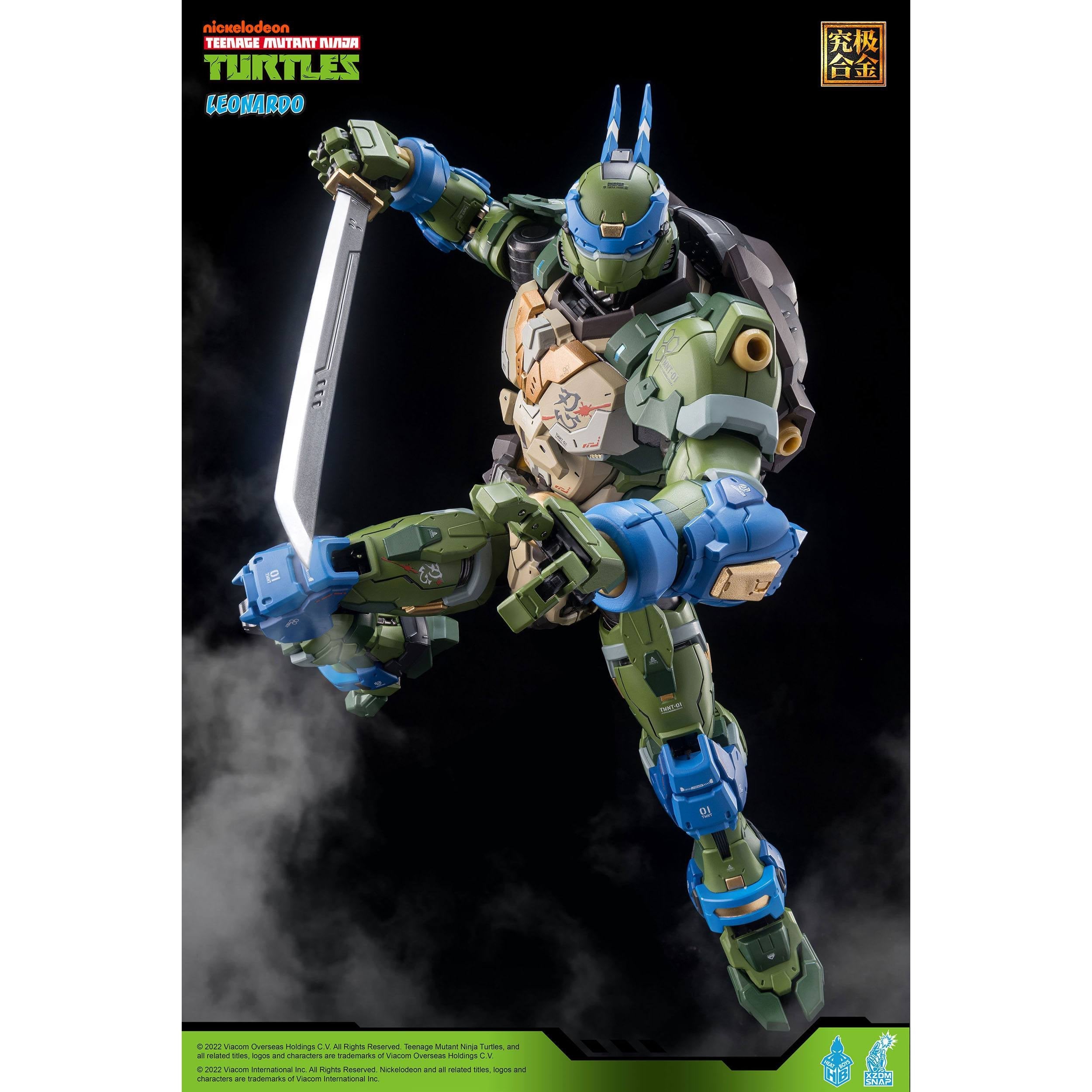TMNT: Alloy Leonardo - 23 cm-Actionfiguren-Heat Boys-Mighty Underground