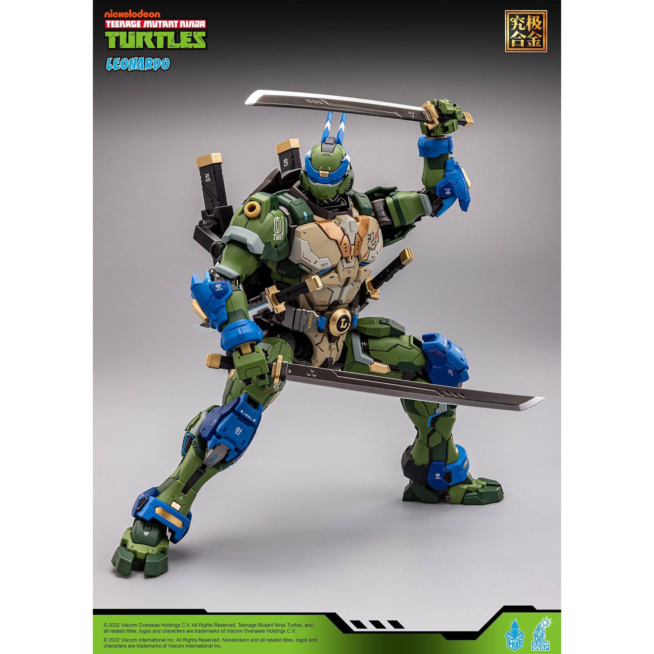 TMNT: Alloy Leonardo - 23 cm-Actionfiguren-Heat Boys-Mighty Underground