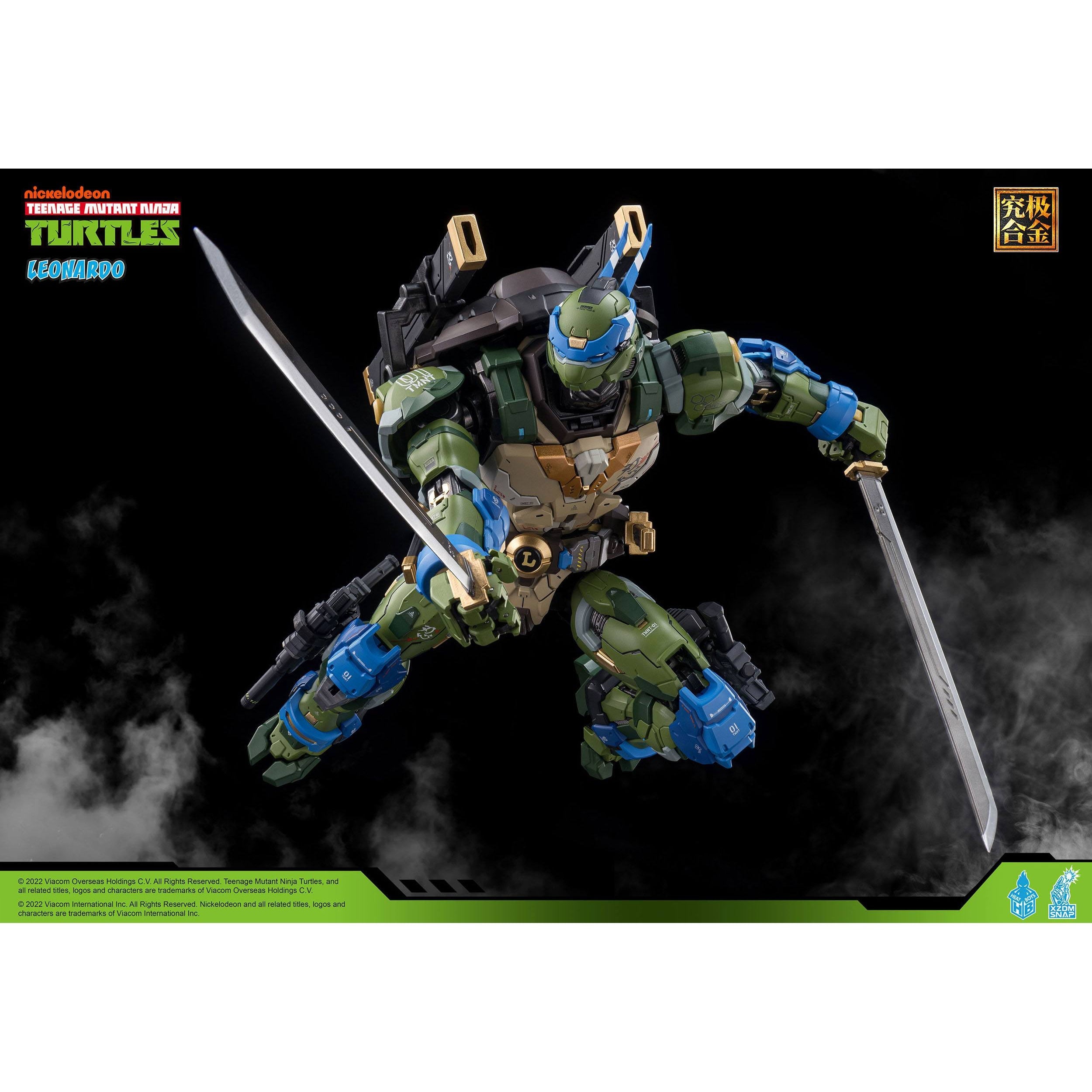 TMNT: Alloy Leonardo - 23 cm-Actionfiguren-Heat Boys-Mighty Underground