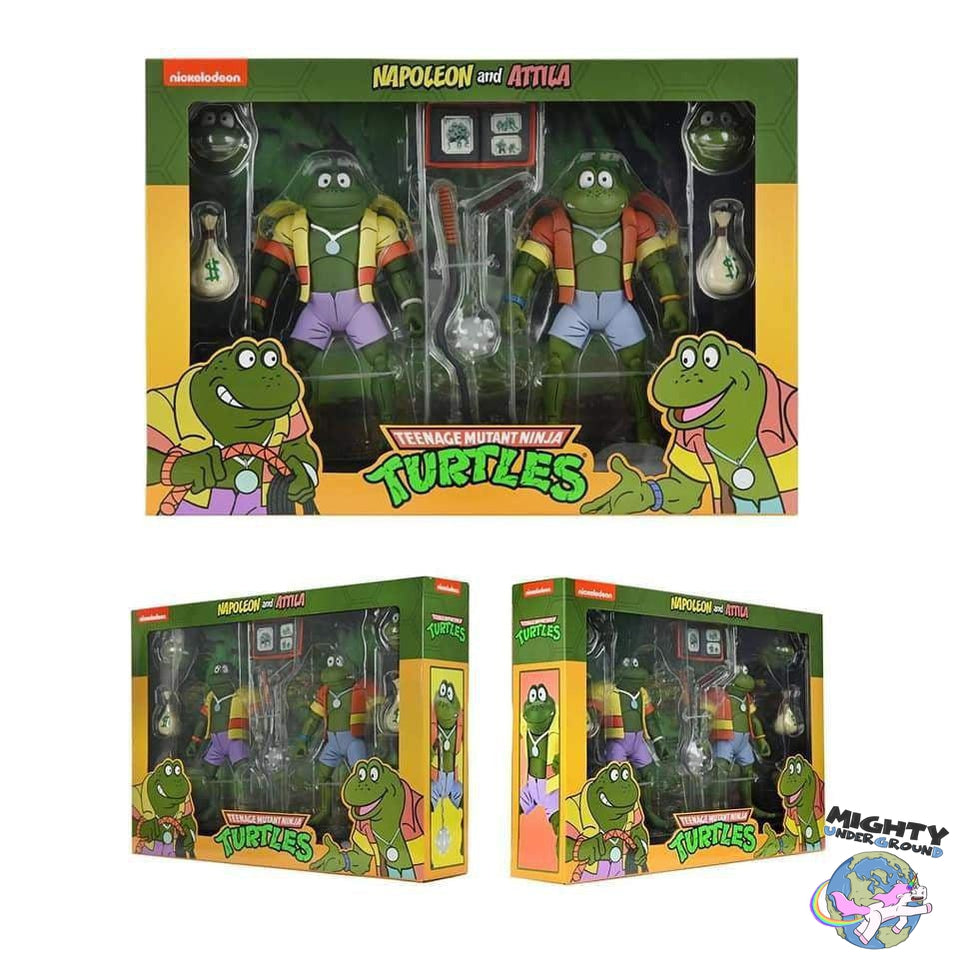 TMNT: Napoleon & Attila Frog 2-Pack VORBESTELLUNG!-Actionfiguren-NECA-Mighty Underground