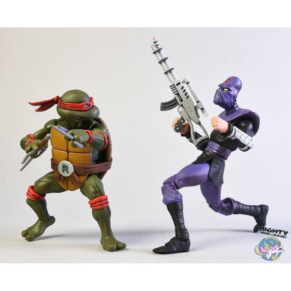 TMNT: Raphael VS Foot Soldier 2-Pack-Actionfiguren-NECA-mighty-underground