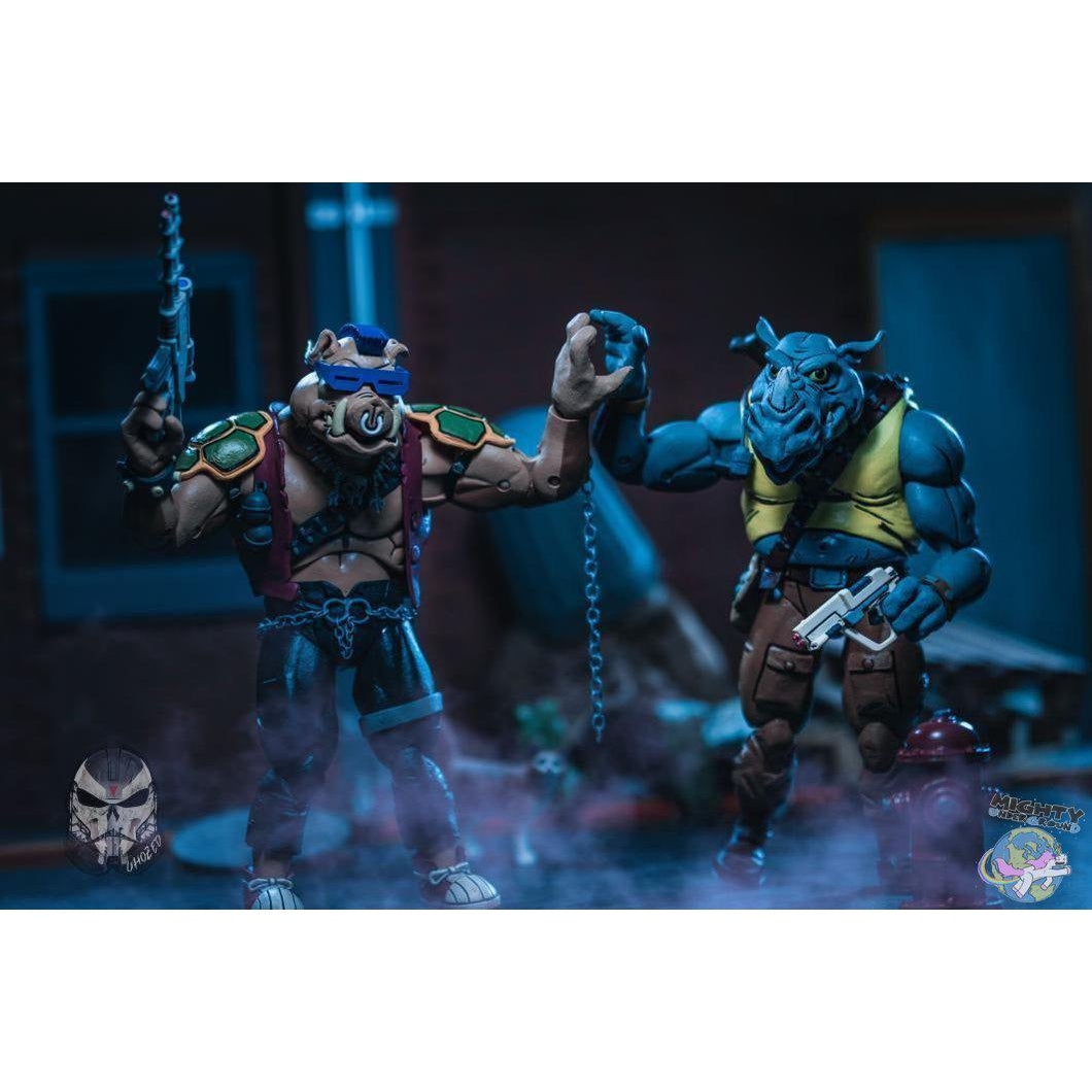 TMNT: Rocksteady and Bebop 2-Pack-Actionfiguren-NECA-mighty-underground
