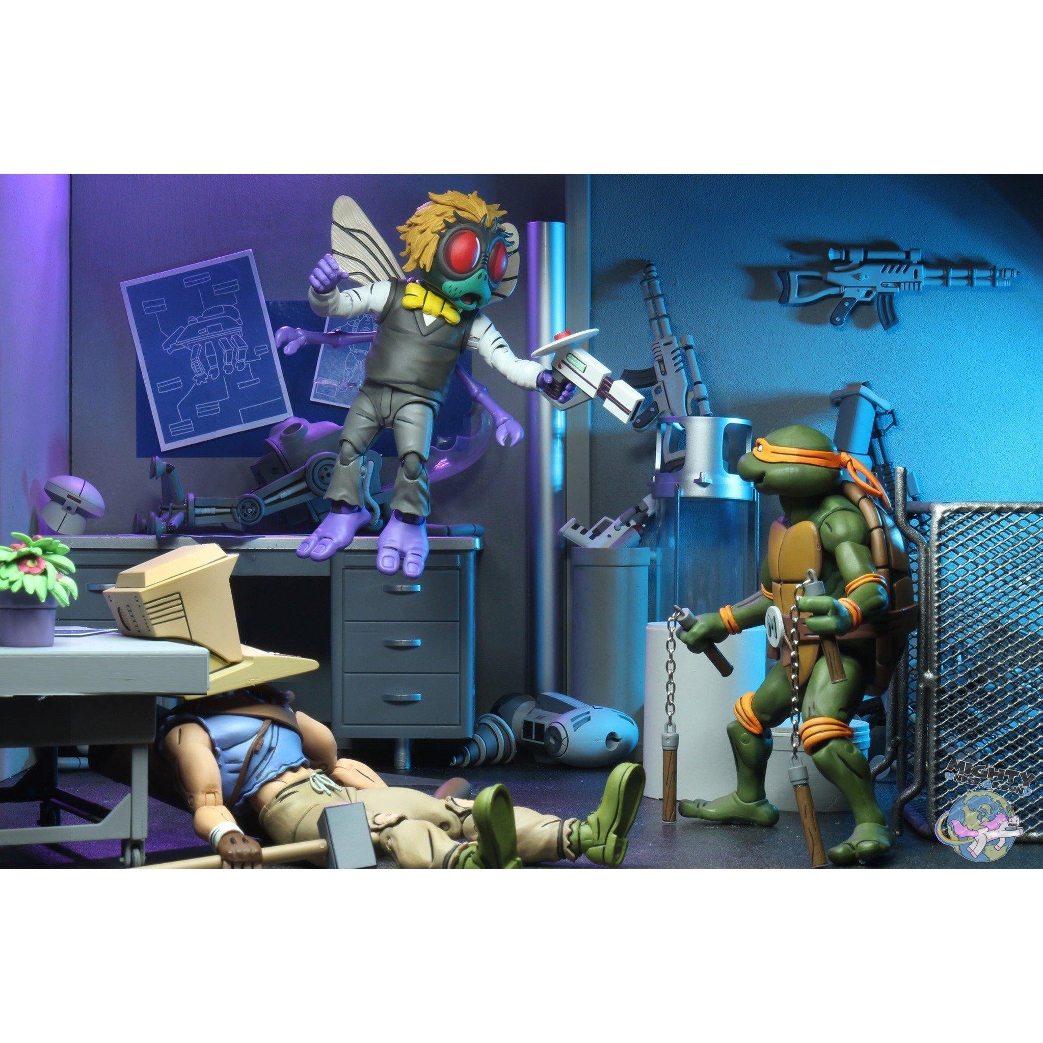 TMNT: Splinter & Baxter 2-Pack-Actionfiguren-NECA-Mighty Underground