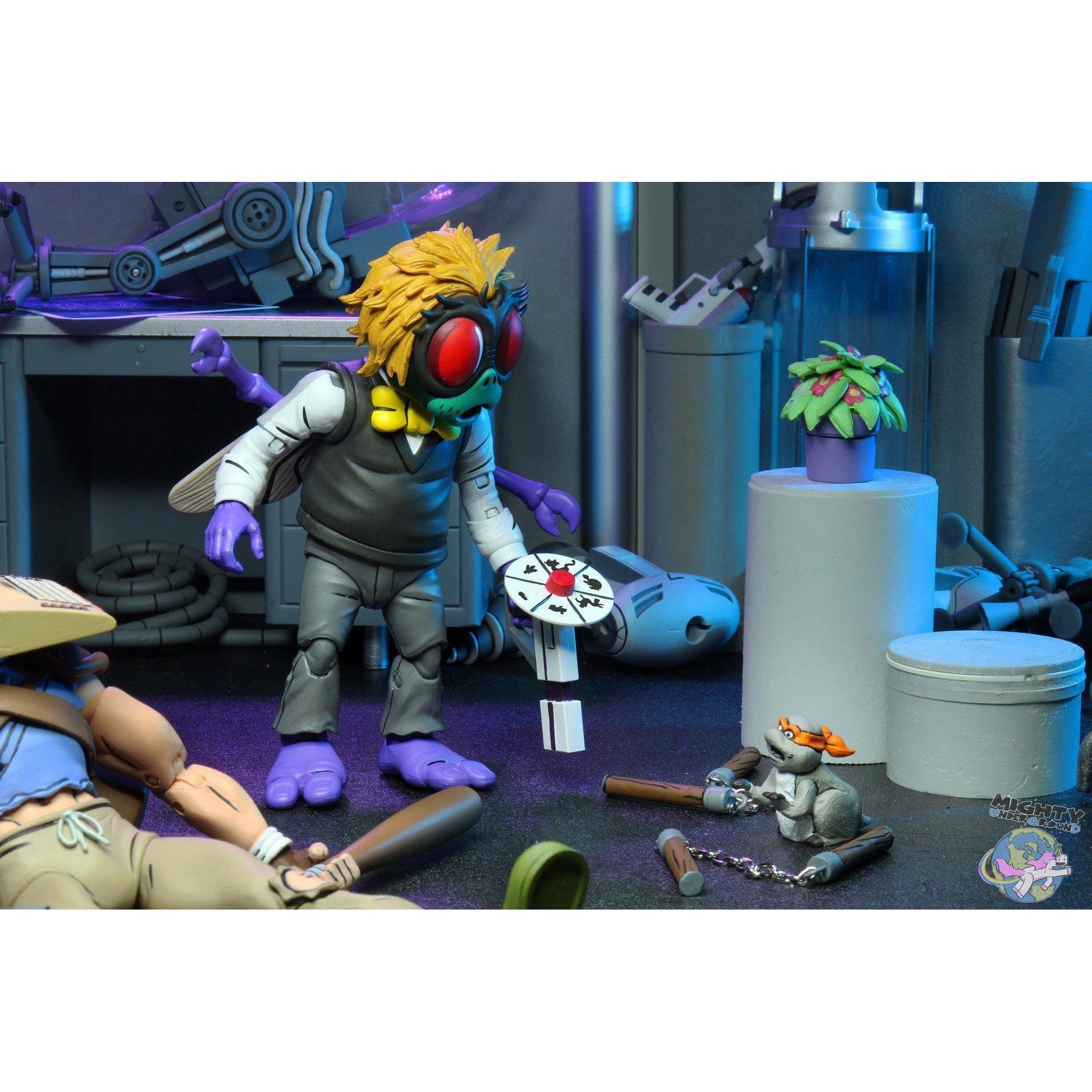 TMNT: Splinter & Baxter 2-Pack-Actionfiguren-NECA-Mighty Underground