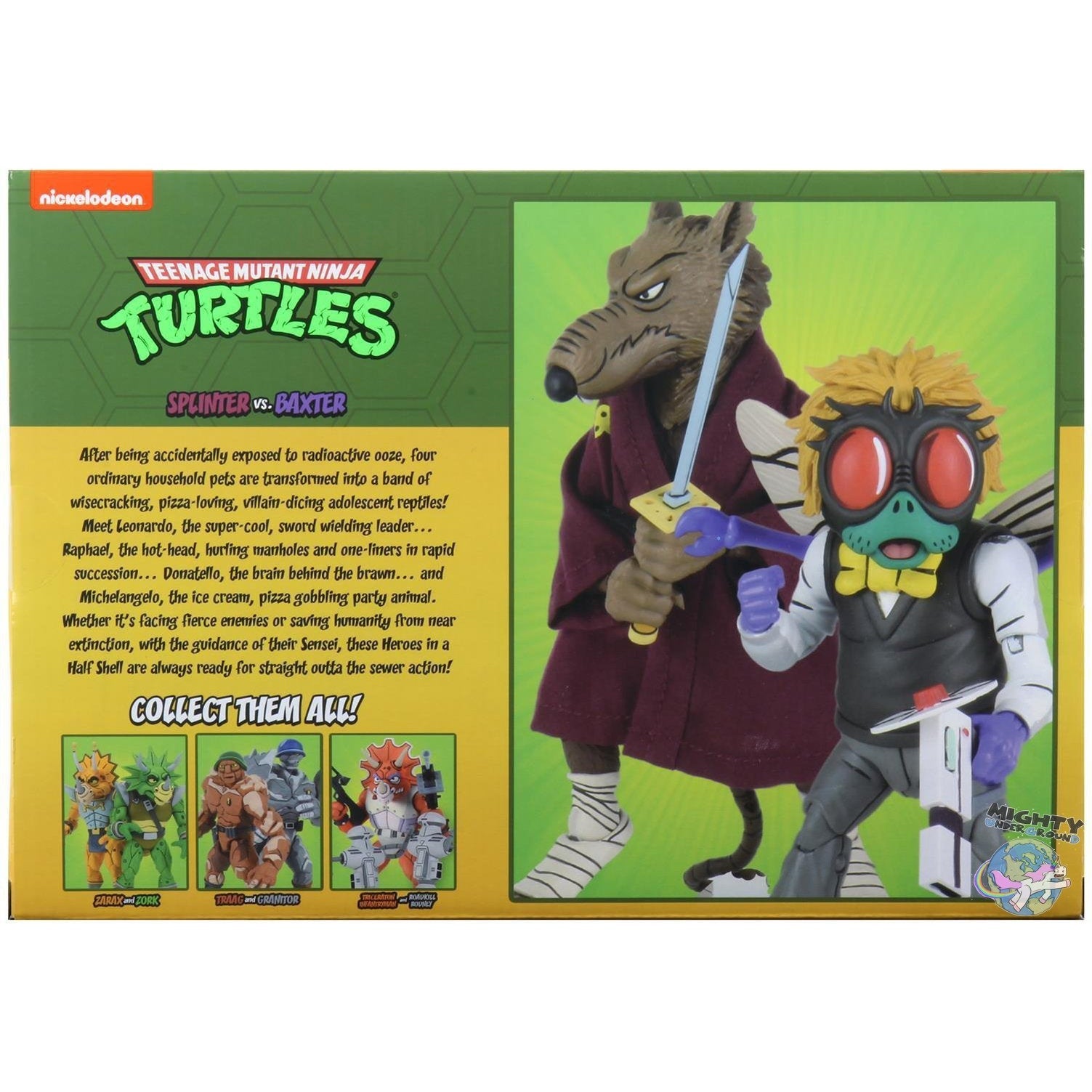 TMNT: Splinter & Baxter 2-Pack-Actionfiguren-NECA-Mighty Underground