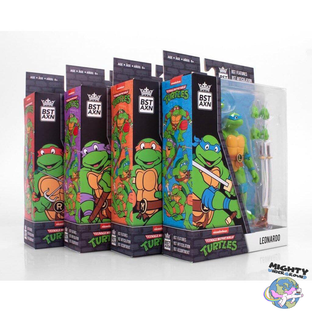 TMNT: Turtles BST AXN Figure 4-Set - 5 inch-Actionfiguren-The Loyal Subjects-Mighty Underground