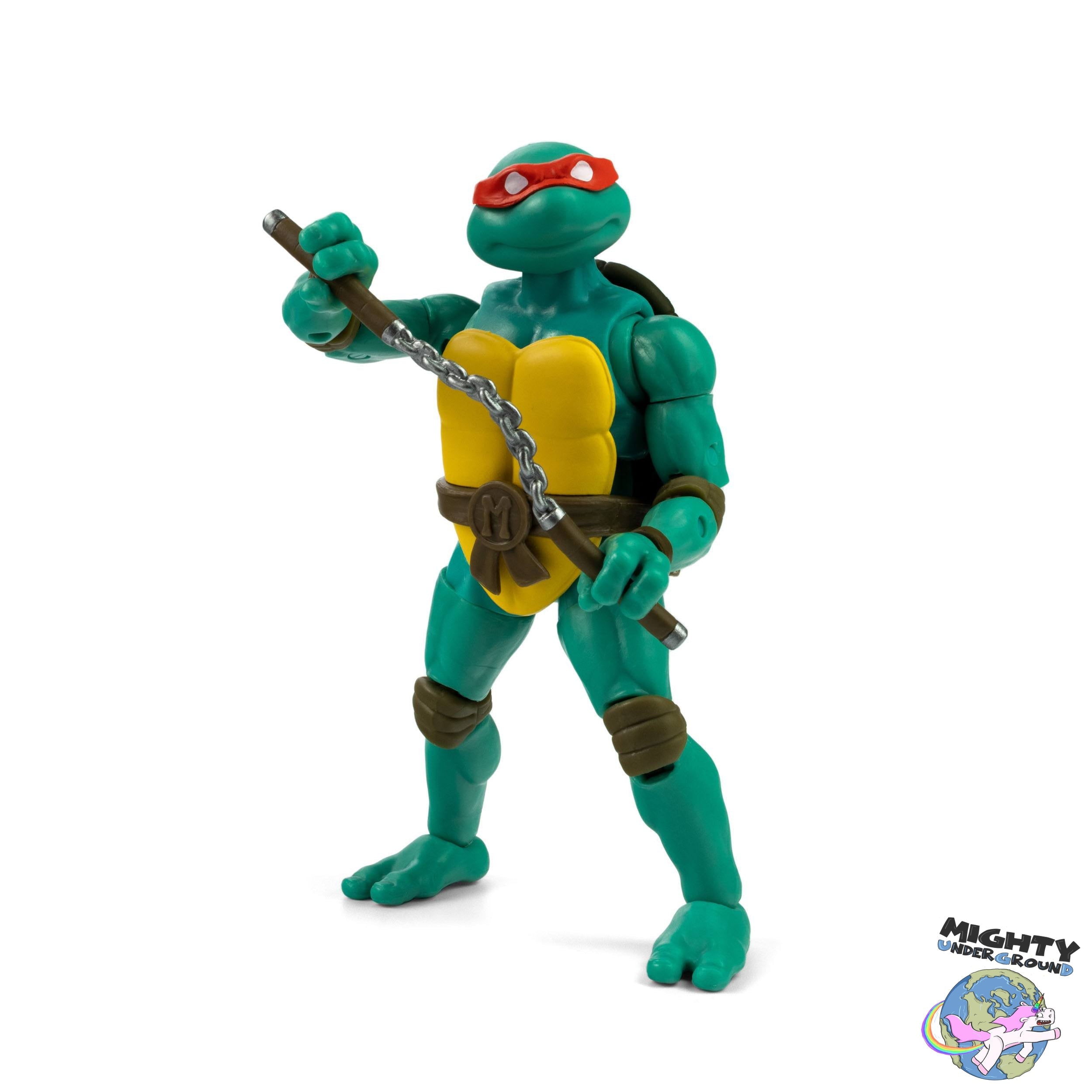 TMNT: Turtles BST AXN x IDW Figure + Comics 4-Set - 5 inch-Actionfiguren-The Loyal Subjects-Mighty Underground