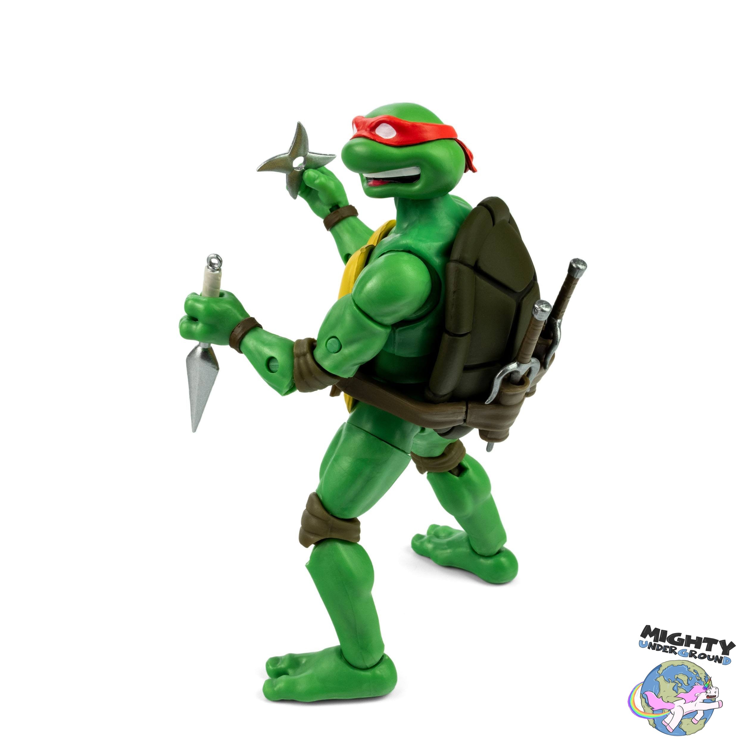 TMNT: Turtles BST AXN x IDW Figure + Comics 4-Set - 5 inch-Actionfiguren-The Loyal Subjects-Mighty Underground
