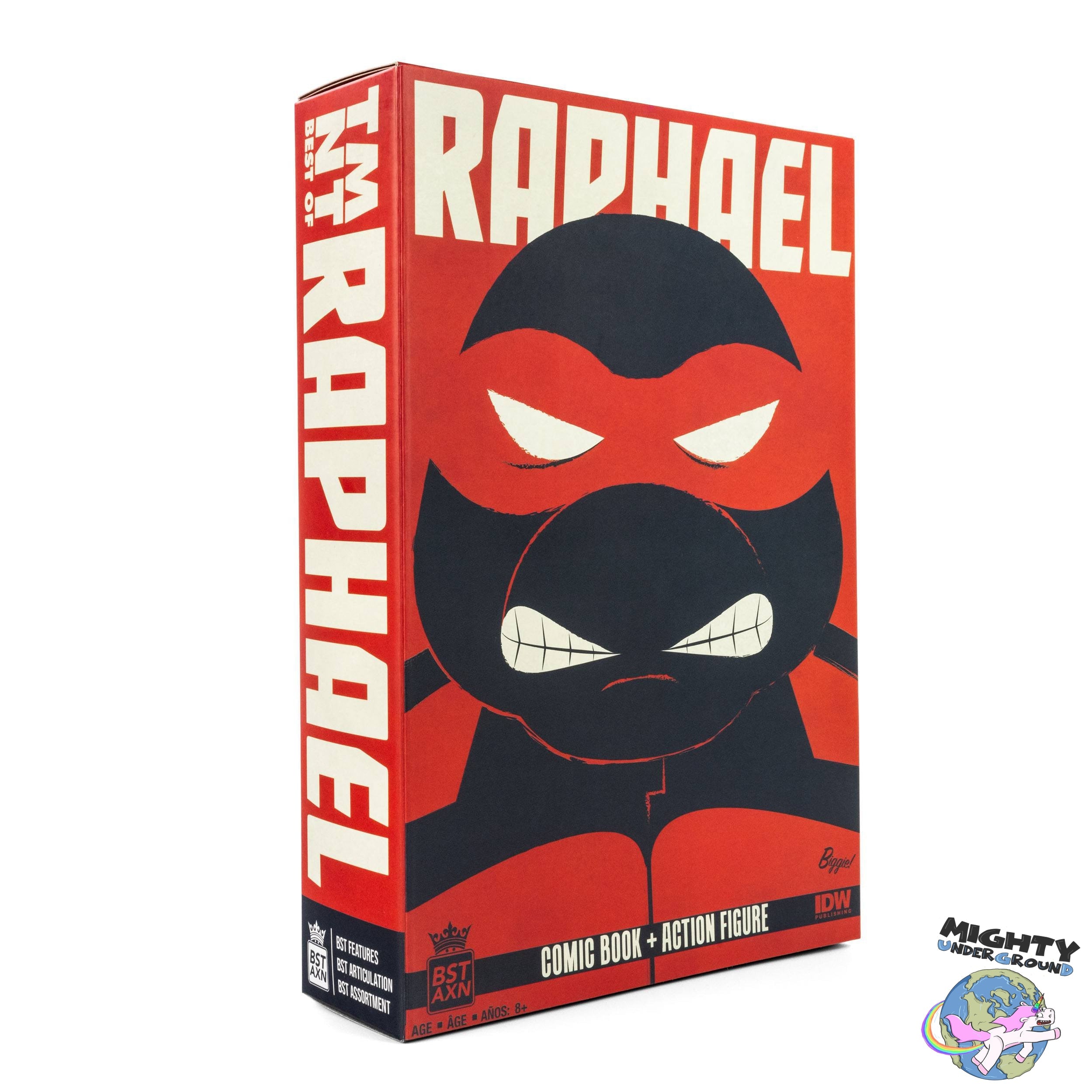 TMNT: Turtles BST AXN x IDW Figure + Comics 4-Set - 5 inch-Actionfiguren-The Loyal Subjects-Mighty Underground