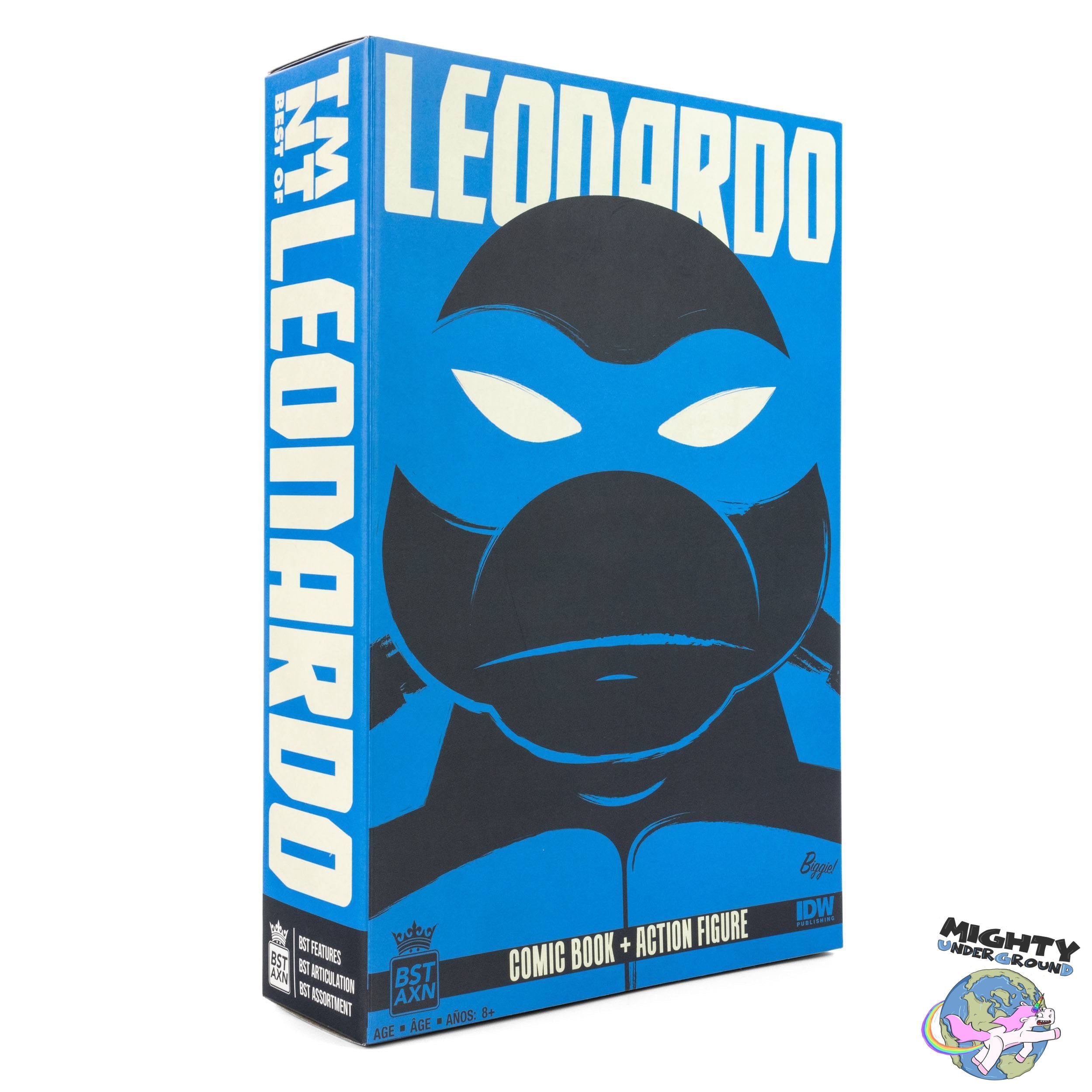 TMNT: Turtles BST AXN x IDW Figure + Comics 4-Set - 5 inch-Actionfiguren-The Loyal Subjects-Mighty Underground