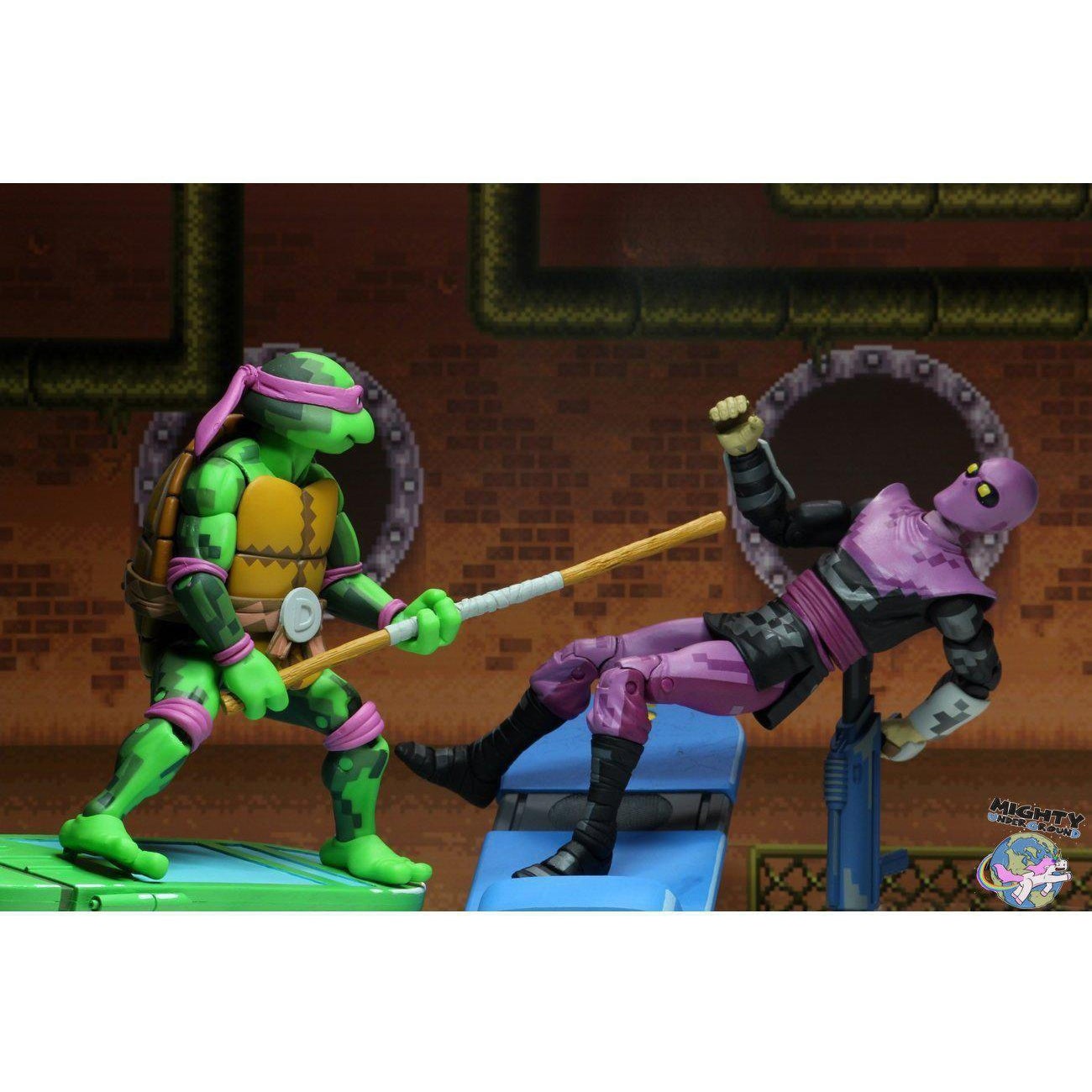 TMNT Turtles in Time (Game): Donatello-Actionfiguren-NECA-mighty-underground
