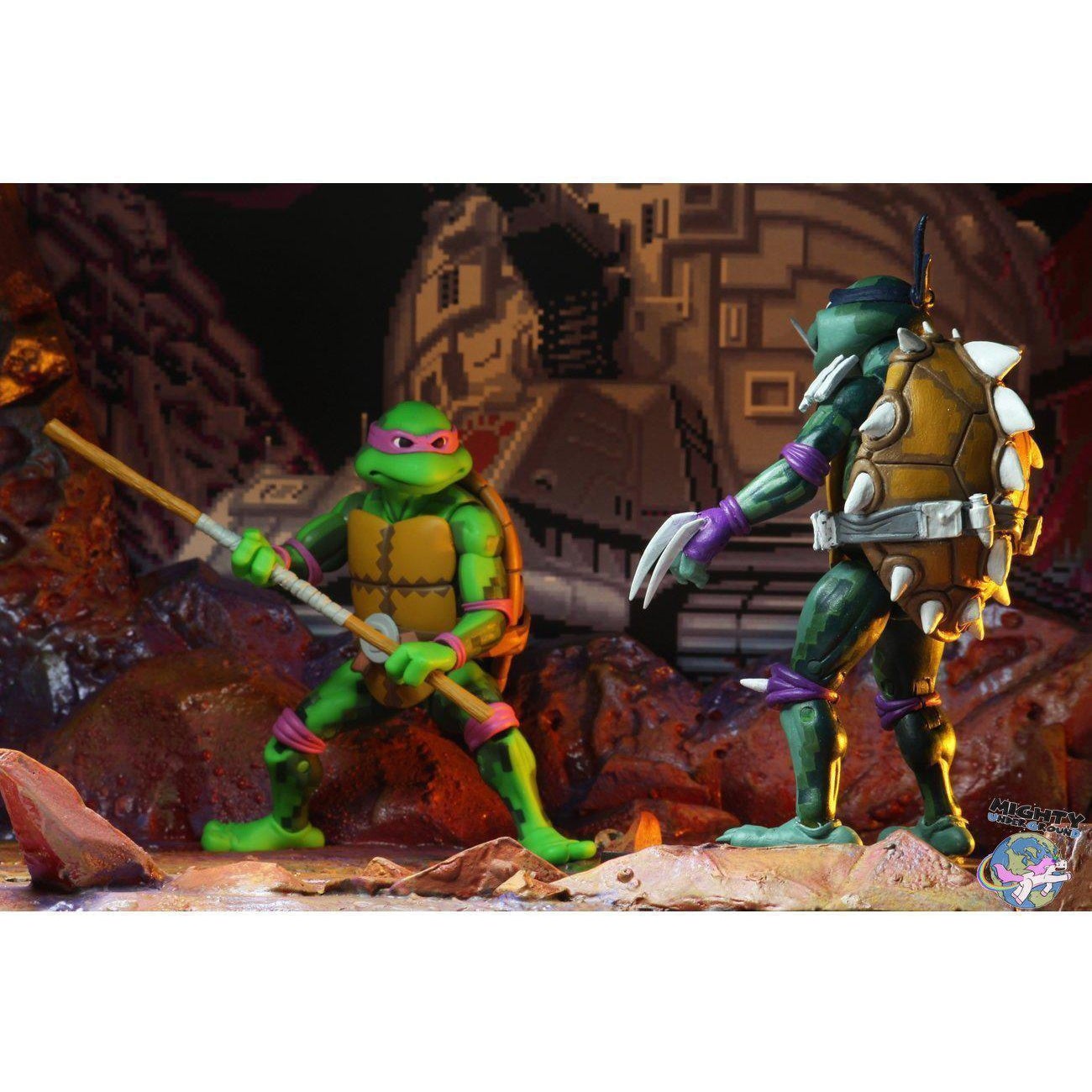 TMNT Turtles in Time (Game): Donatello-Actionfiguren-NECA-mighty-underground