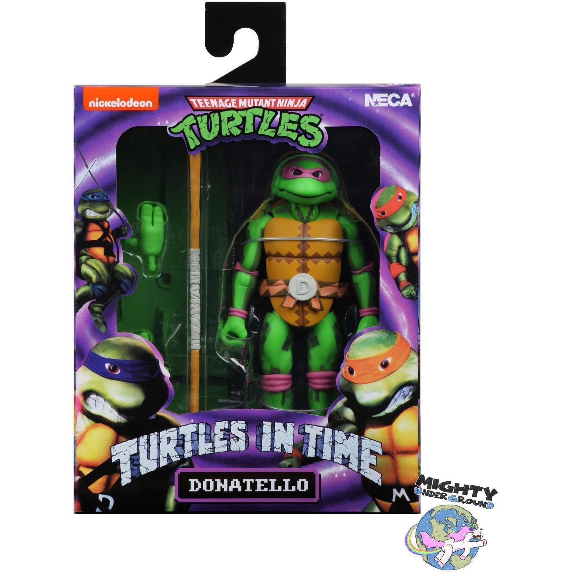 TMNT Turtles in Time (Game): Donatello-Actionfiguren-NECA-mighty-underground
