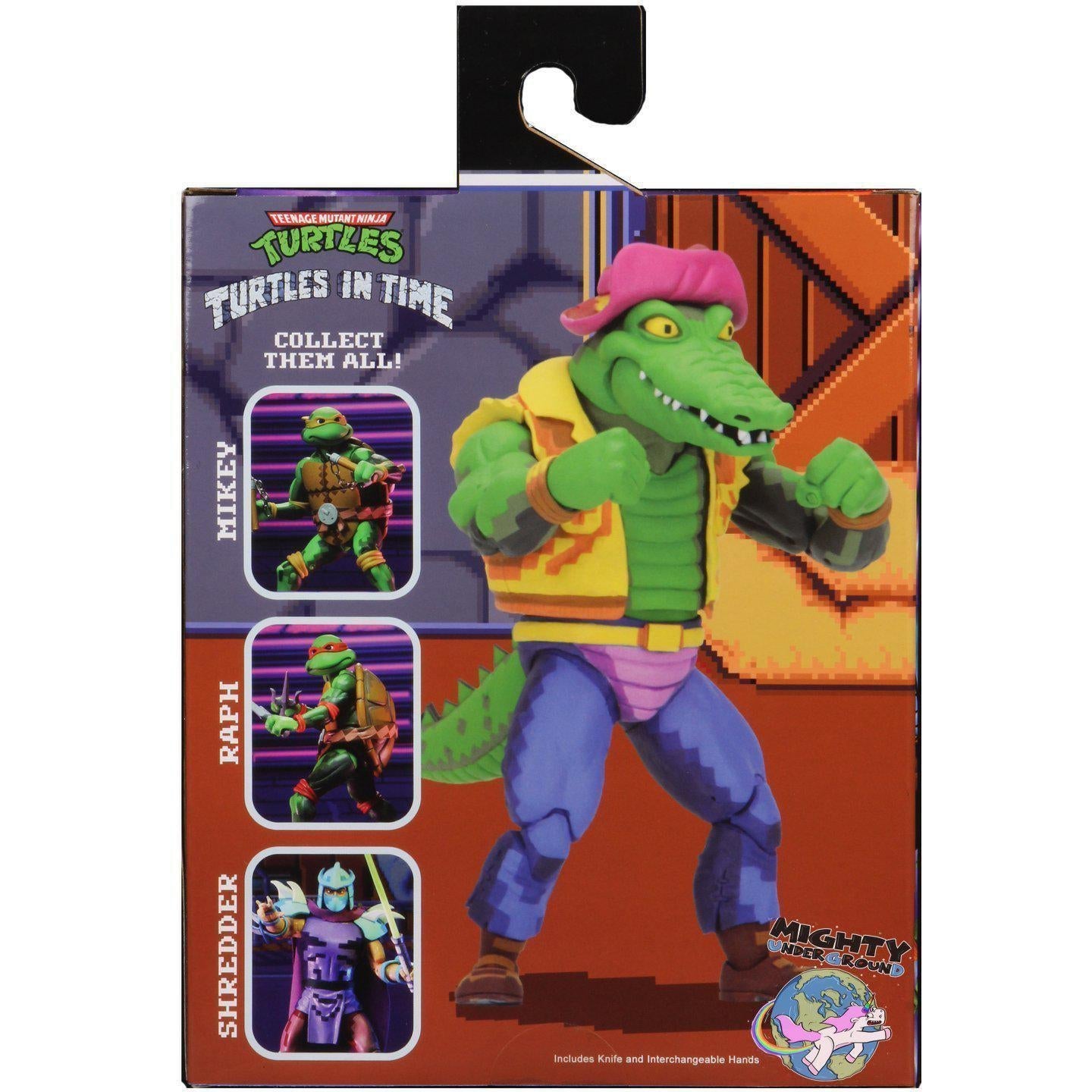 TMNT Turtles in Time (Game): Leatherhead-Actionfiguren-NECA-mighty-underground