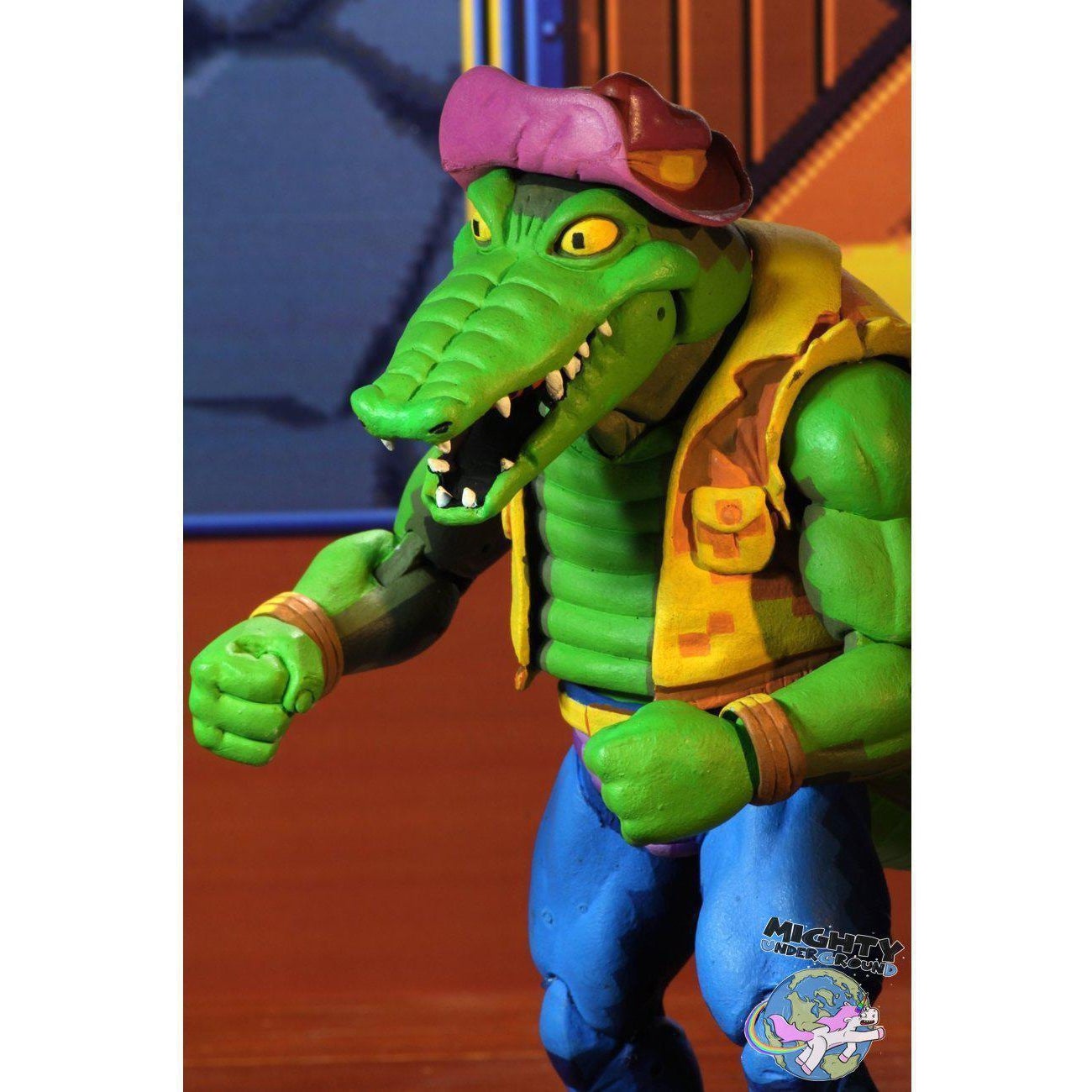 TMNT Turtles in Time (Game): Leatherhead-Actionfiguren-NECA-mighty-underground