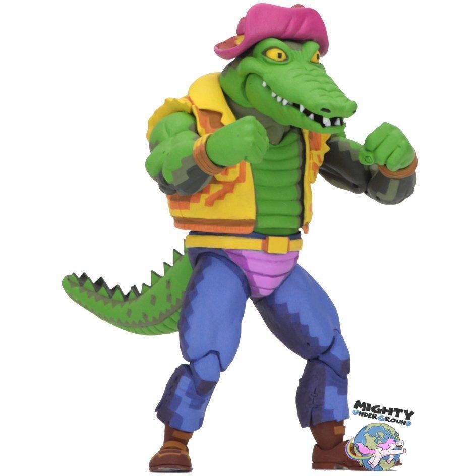 TMNT Turtles in Time (Game): Leatherhead-Actionfiguren-NECA-mighty-underground