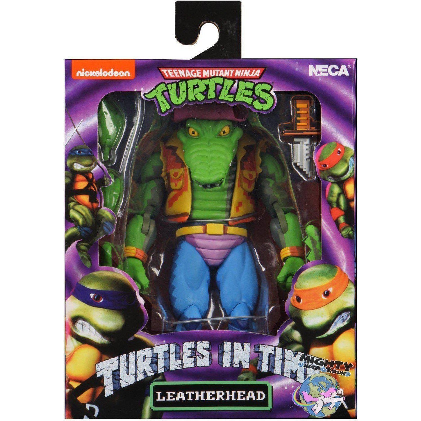 TMNT Turtles in Time (Game): Leatherhead-Actionfiguren-NECA-mighty-underground
