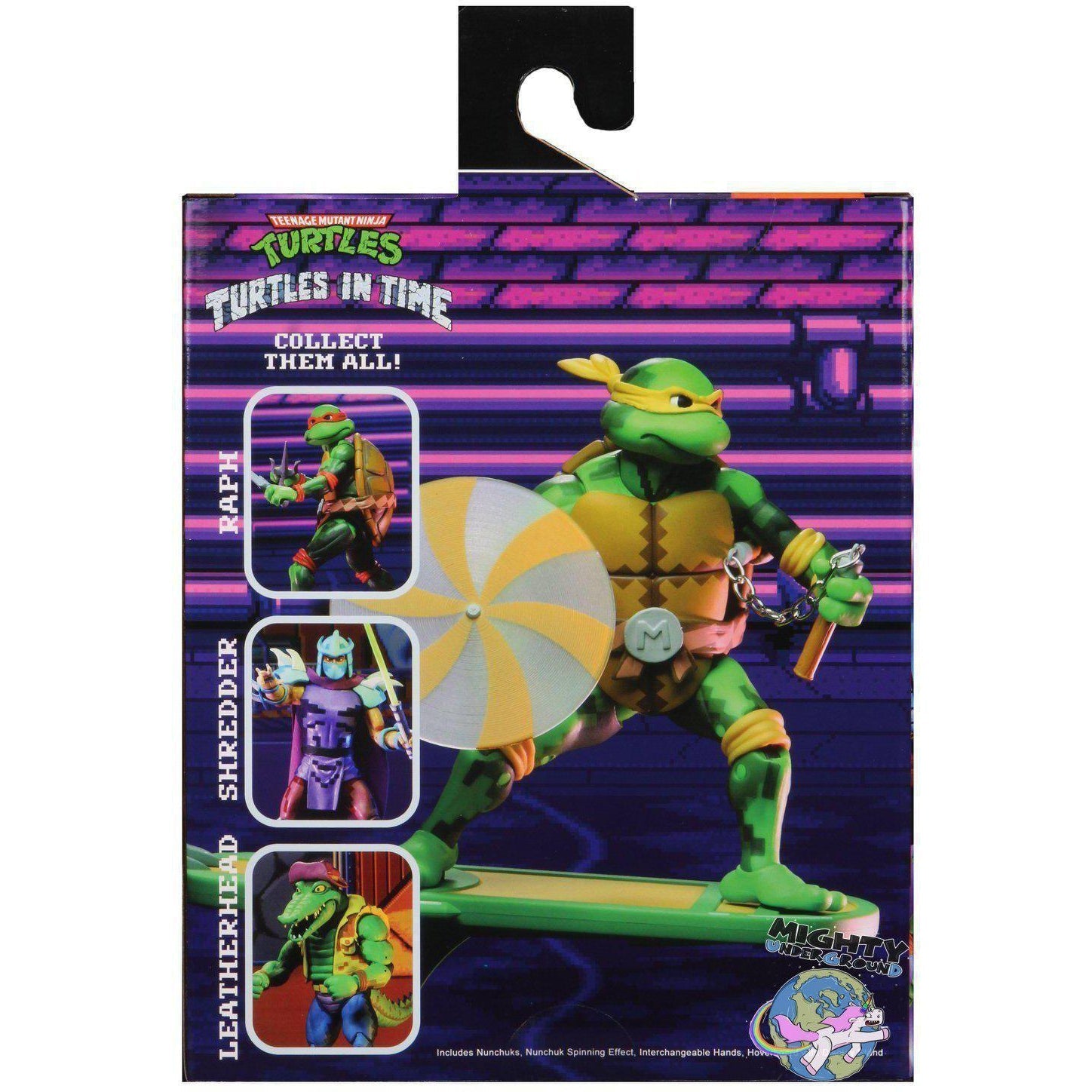 TMNT Turtles in Time (Game): Michelangelo-Actionfiguren-NECA-mighty-underground