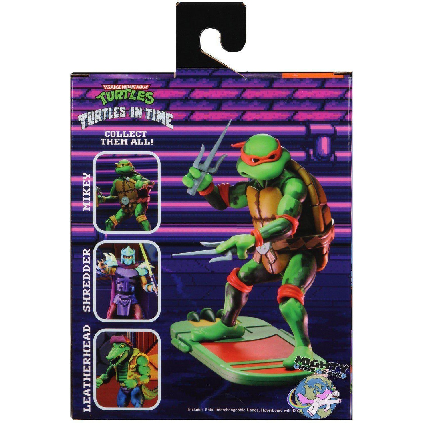 TMNT Turtles in Time (Game): Raphael-Actionfiguren-NECA-mighty-underground