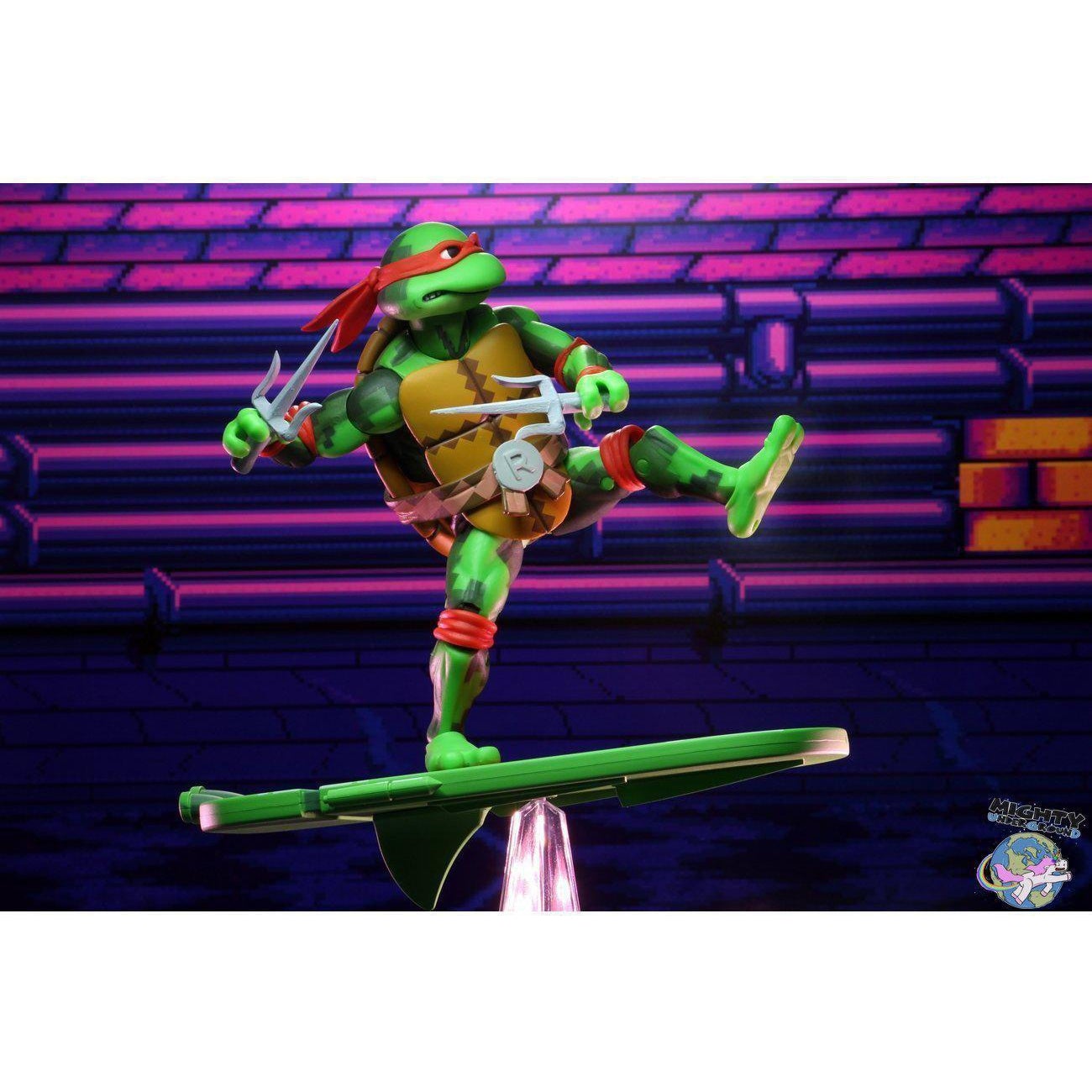 TMNT Turtles in Time (Game): Raphael-Actionfiguren-NECA-mighty-underground