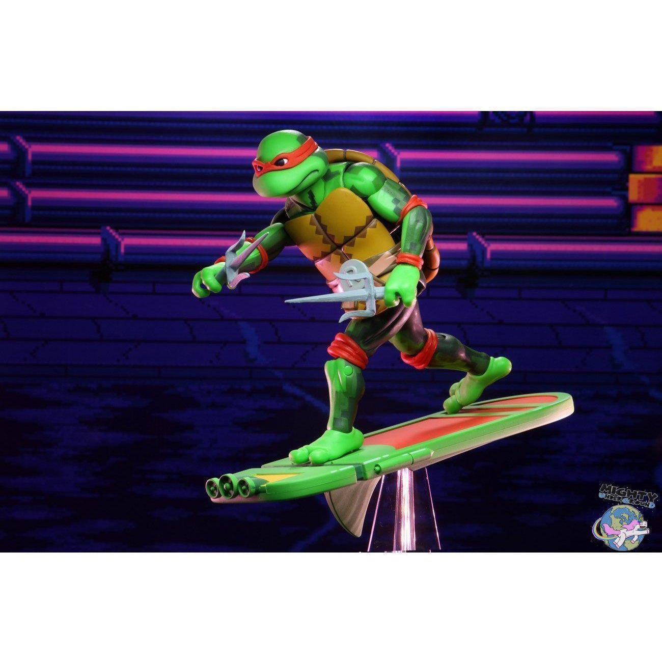 TMNT Turtles in Time (Game): Raphael-Actionfiguren-NECA-mighty-underground