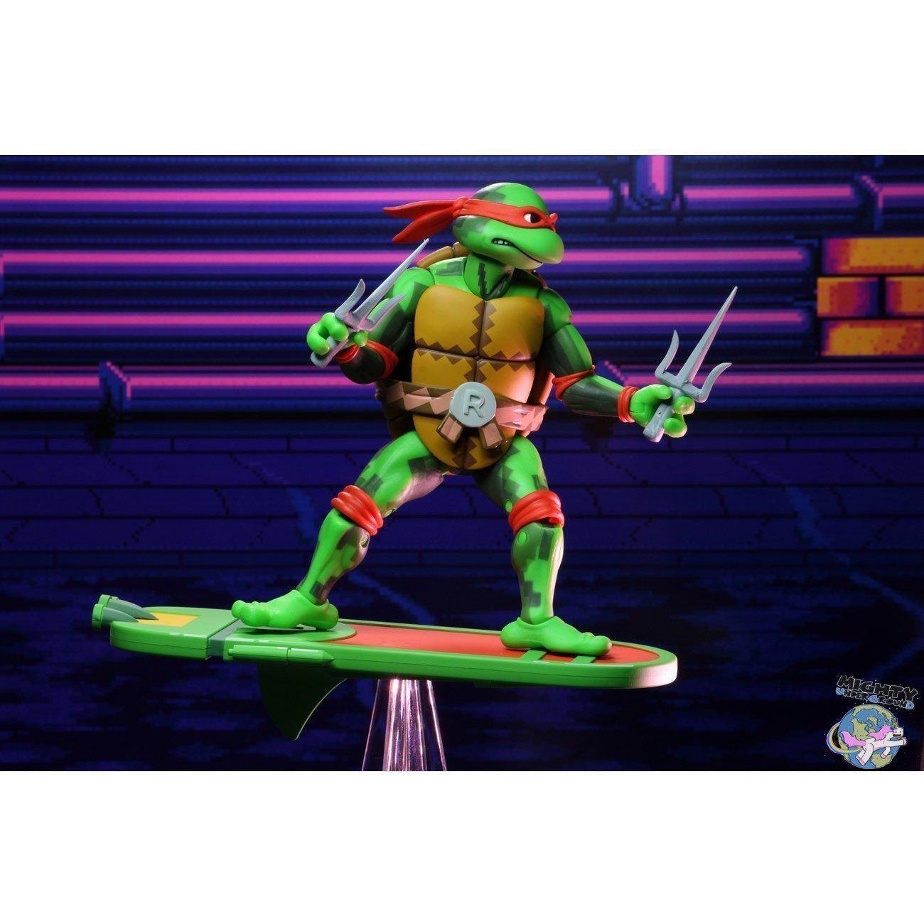 TMNT Turtles in Time (Game): Raphael-Actionfiguren-NECA-mighty-underground