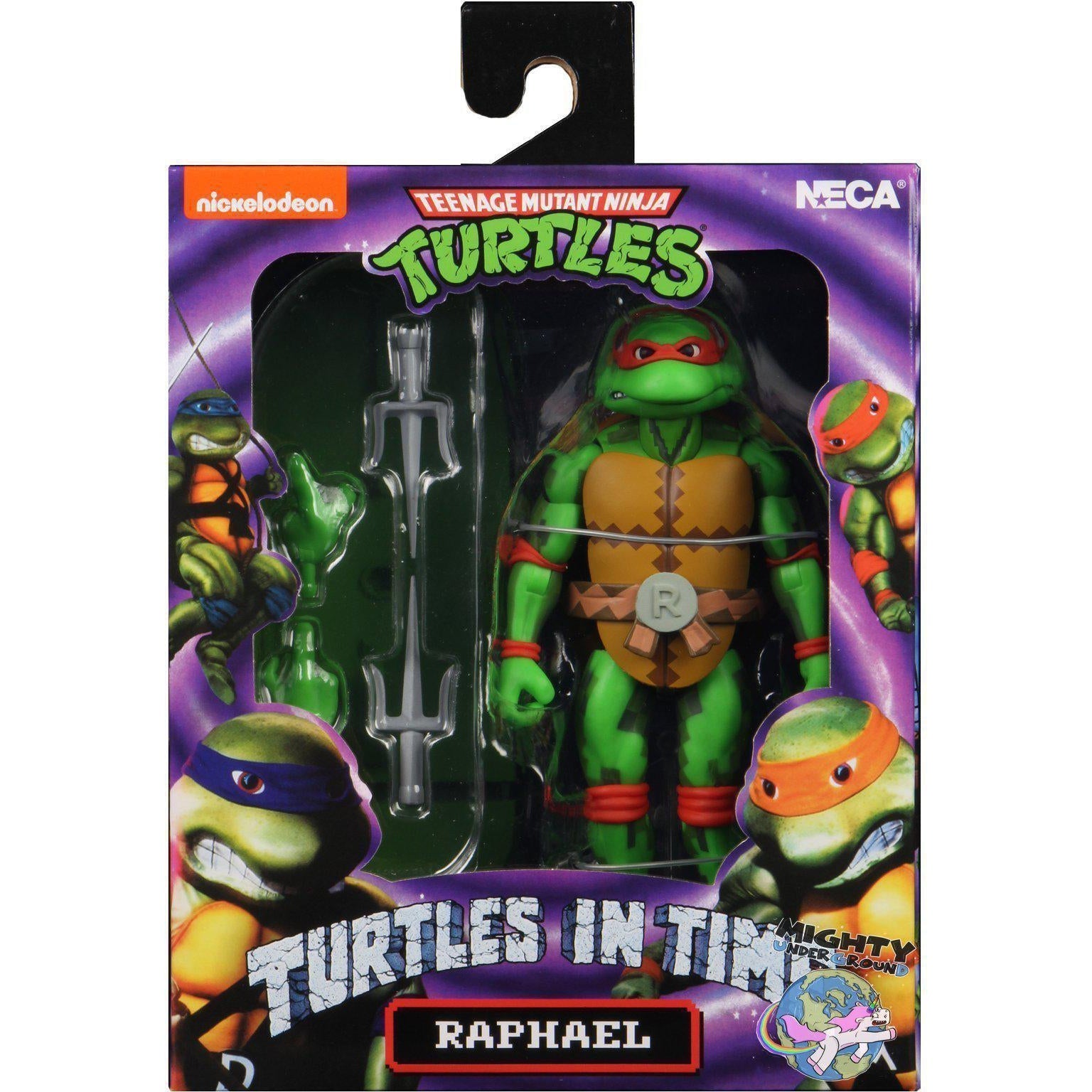 TMNT Turtles in Time (Game): Raphael-Actionfiguren-NECA-mighty-underground