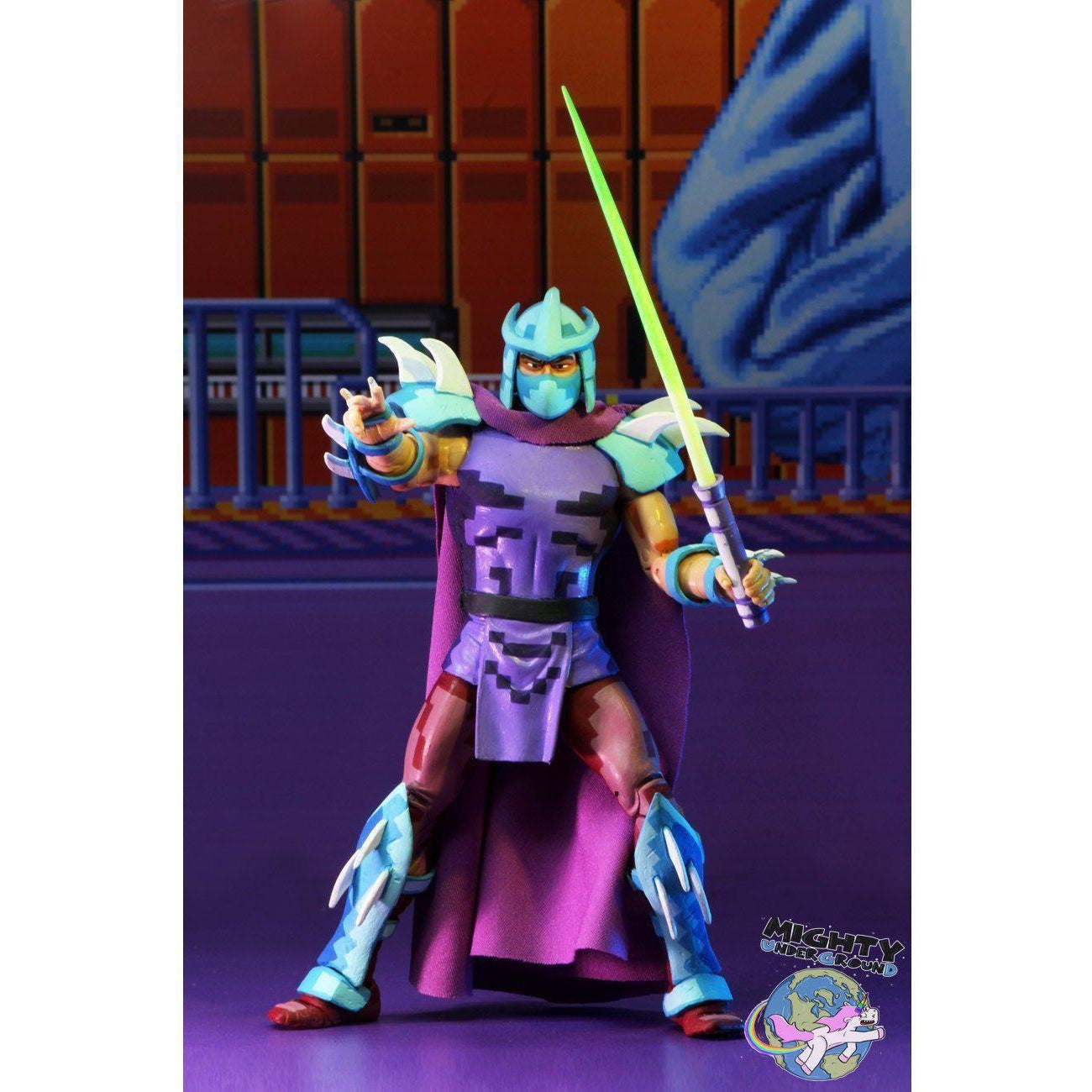 TMNT Turtles in Time (Game): Shredder-Actionfiguren-NECA-mighty-underground