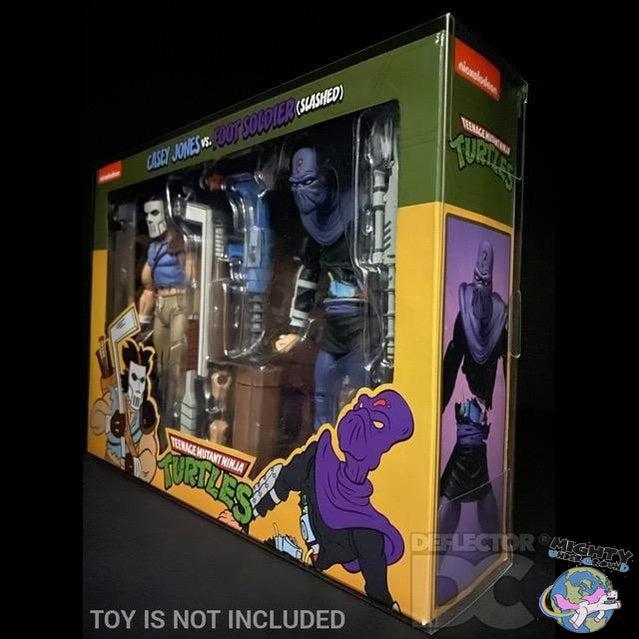 Teenage Mutant Ninja Turtles (NECA, Cartoon, Small 2-Pack) - Protektor-Actionfiguren Protektor-Deflector DC-Mighty Underground