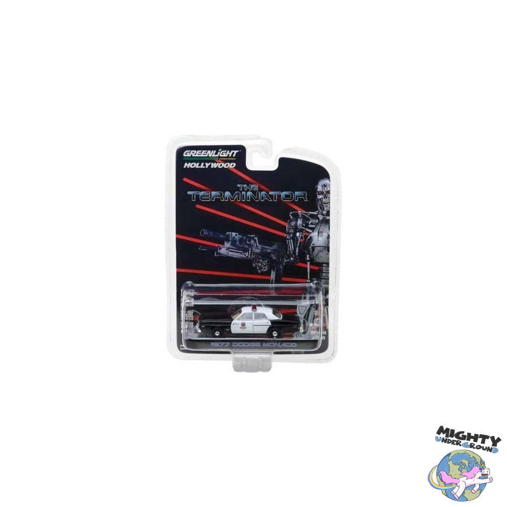 Terminator: 1977 Dodge Monaco Metropolitan Police 1:64 - Modellauto-Modellautos-Greenlight Collectibles-Mighty Underground
