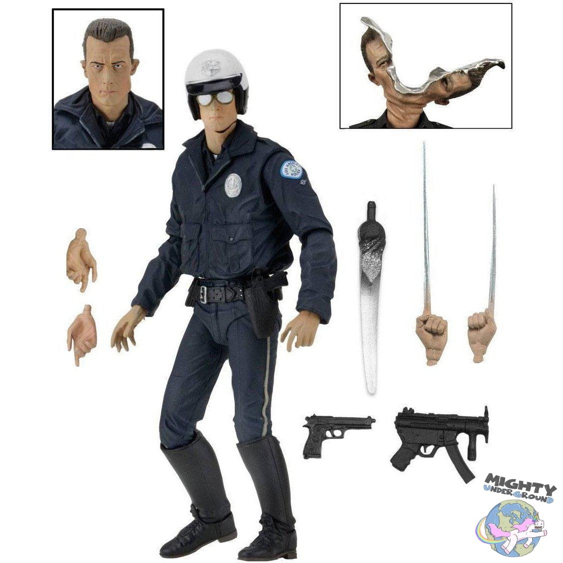 Terminator 2: Ultimate T-1000 (Motorcycle Cop) VORBESTELLUNG!-Actionfiguren-NECA-mighty-underground
