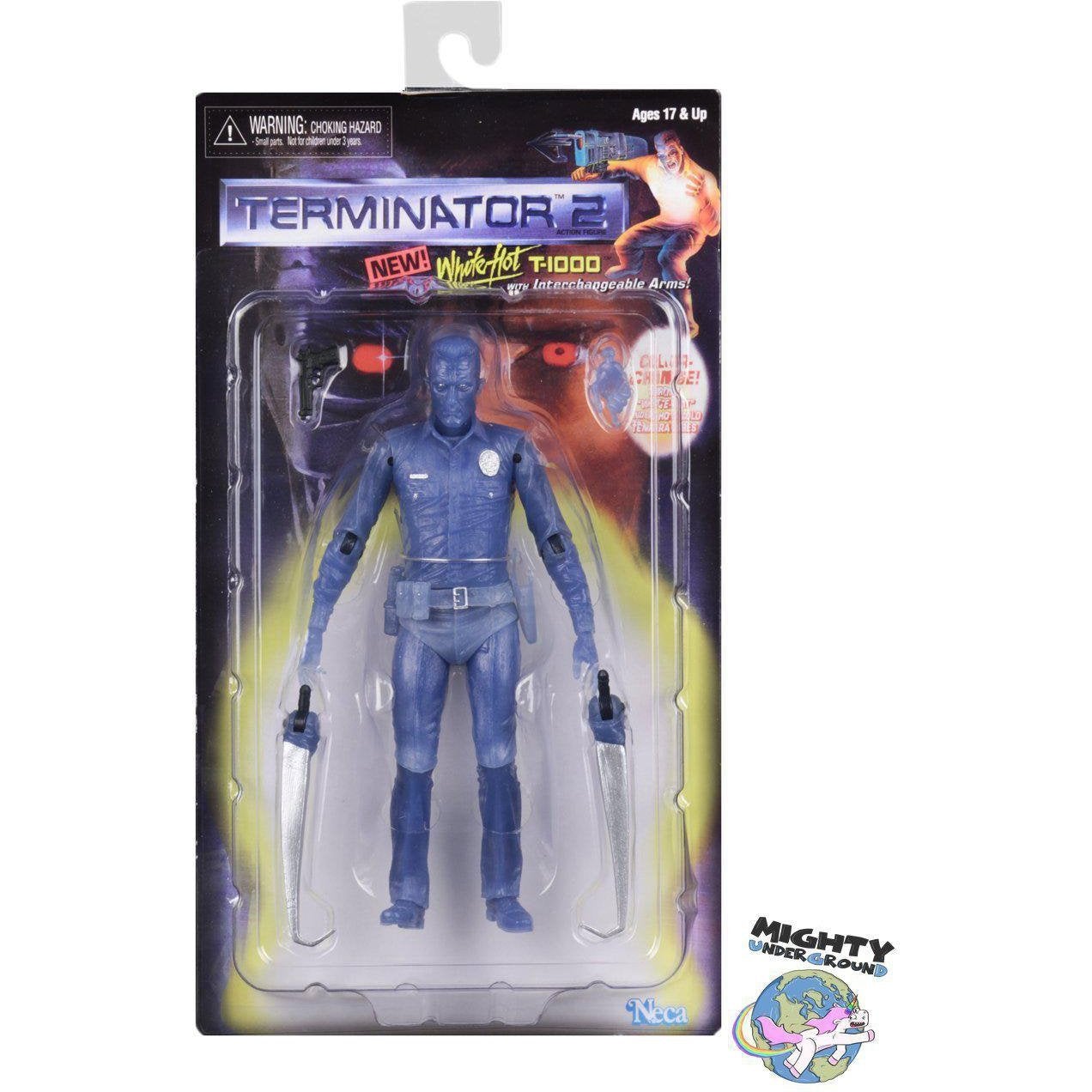 Terminator 2: White Hot T-1000-Actionfiguren-NECA-mighty-underground