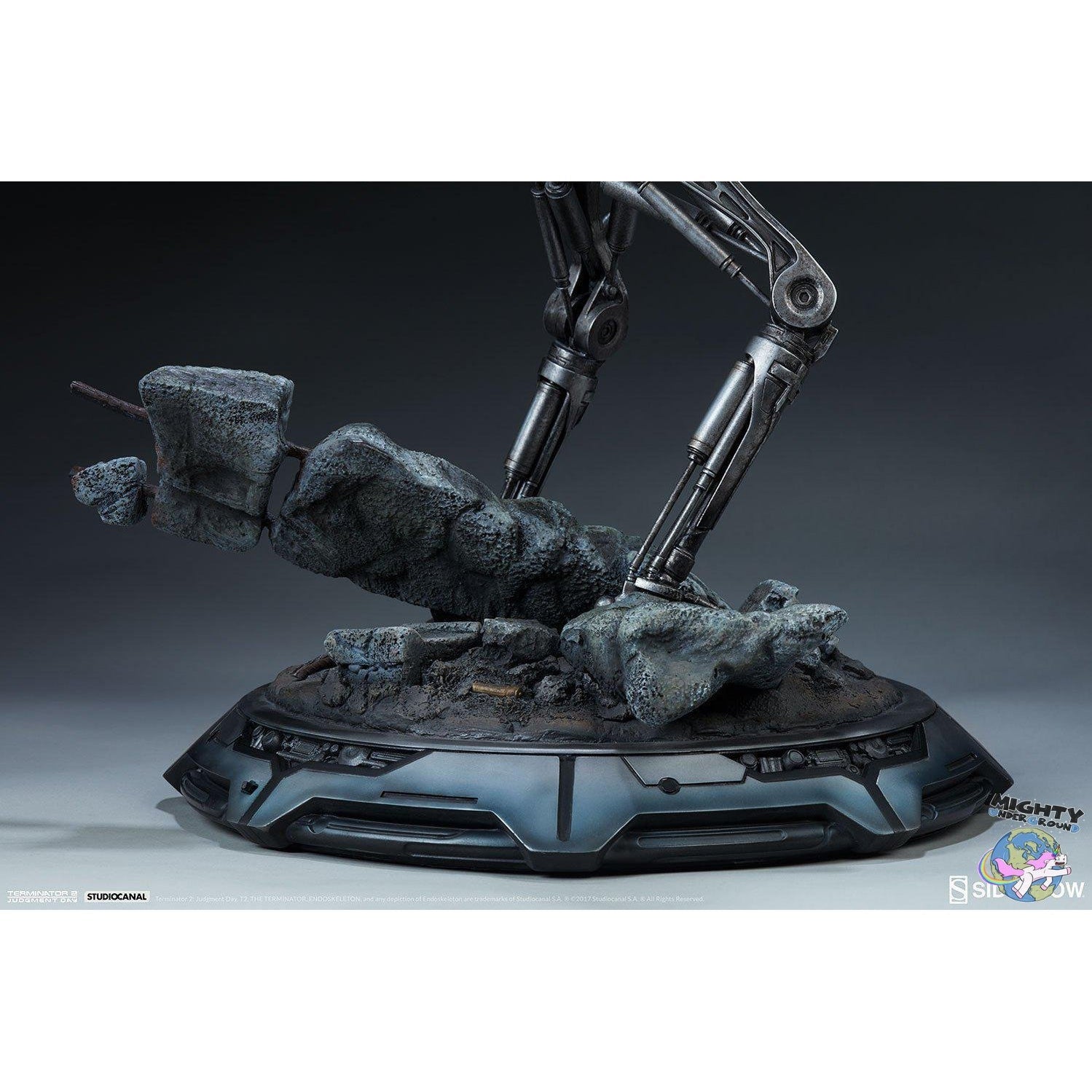 Terminator: T-800 Endoskeleton Maquette - Statue-Statue-Sideshow-mighty-underground